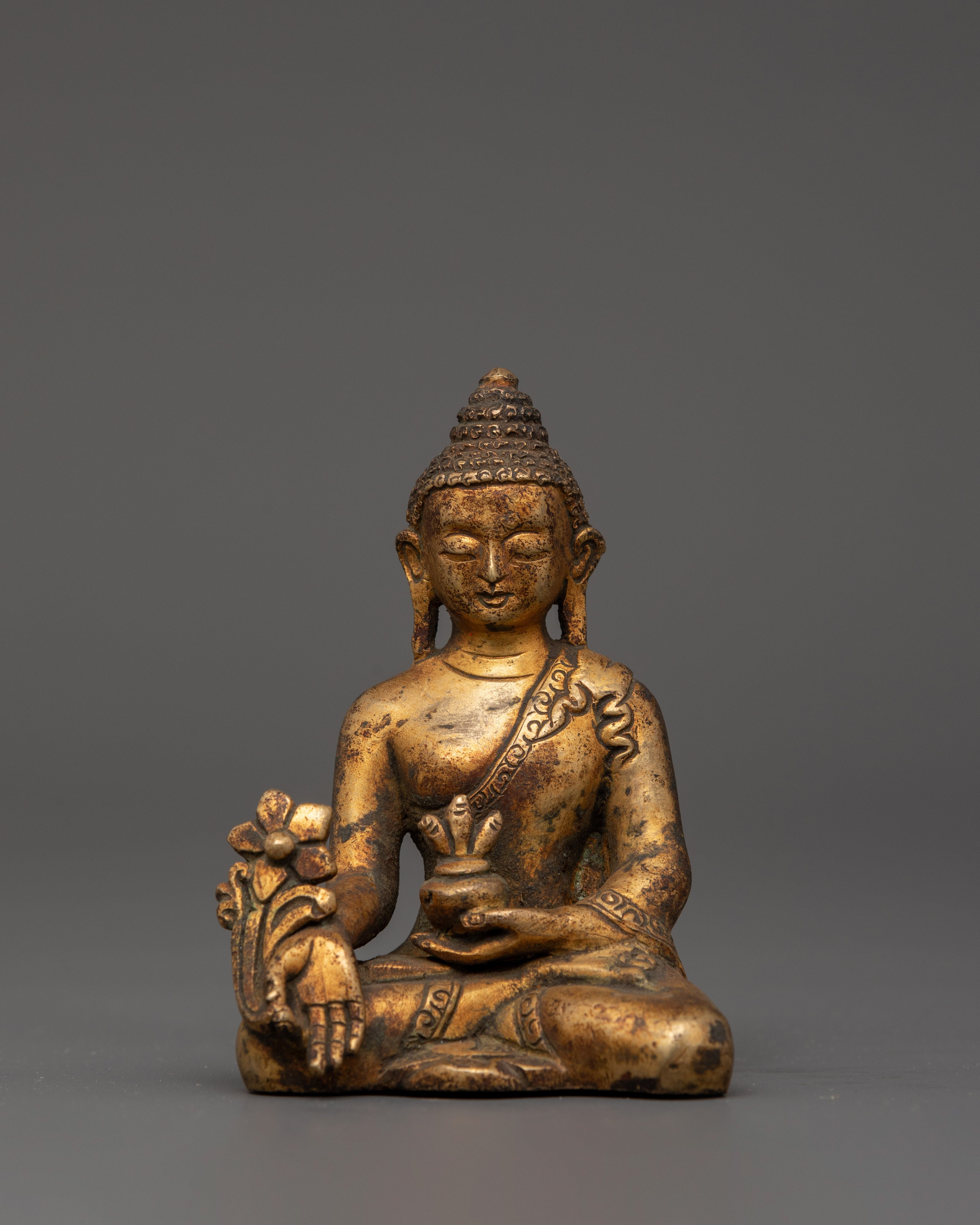 Antique Finish Medicine Buddha Statue