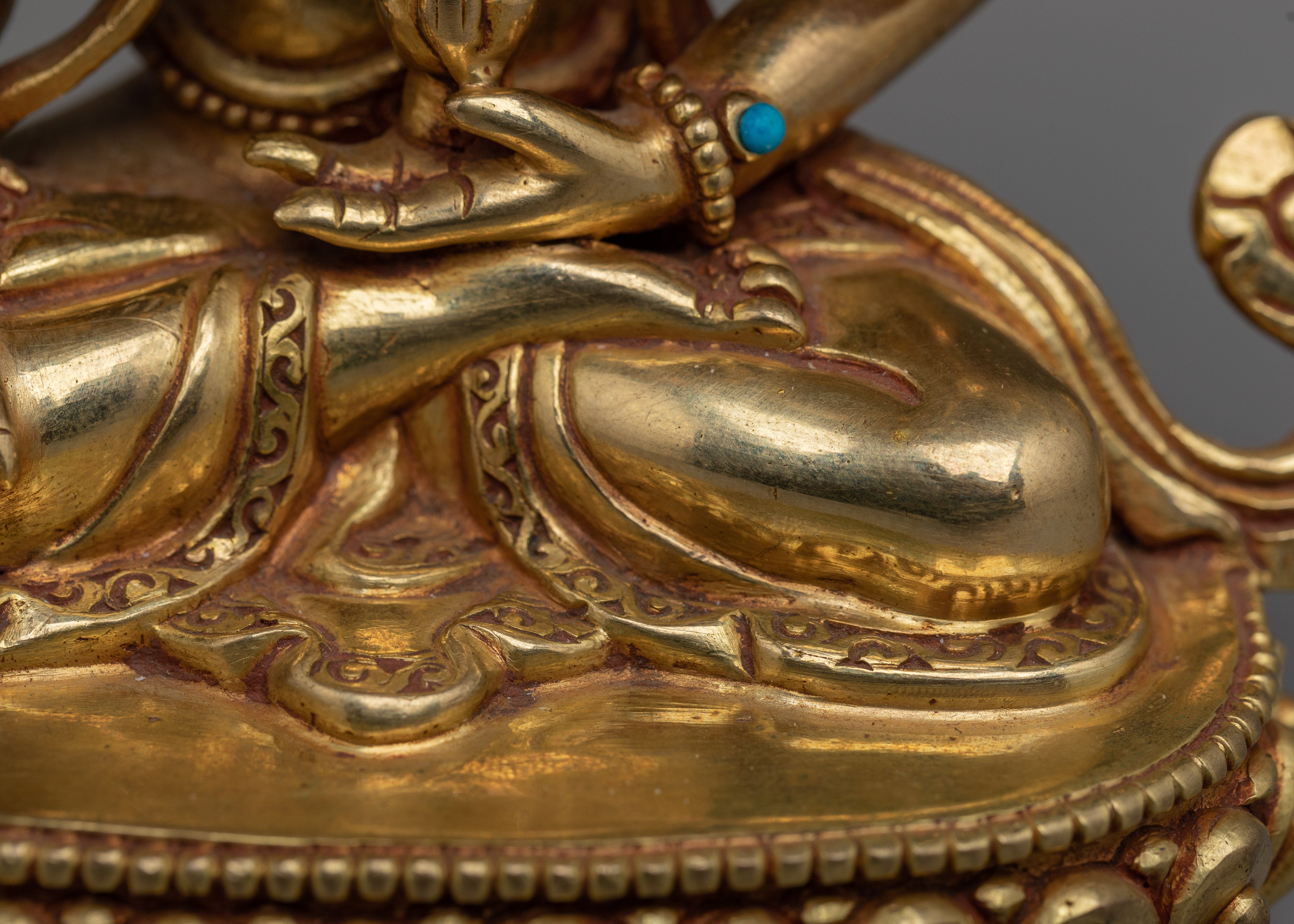 Tibetan Buddhist Deity Namgyalma Copper Statue | Spiritual Protector Sculpture