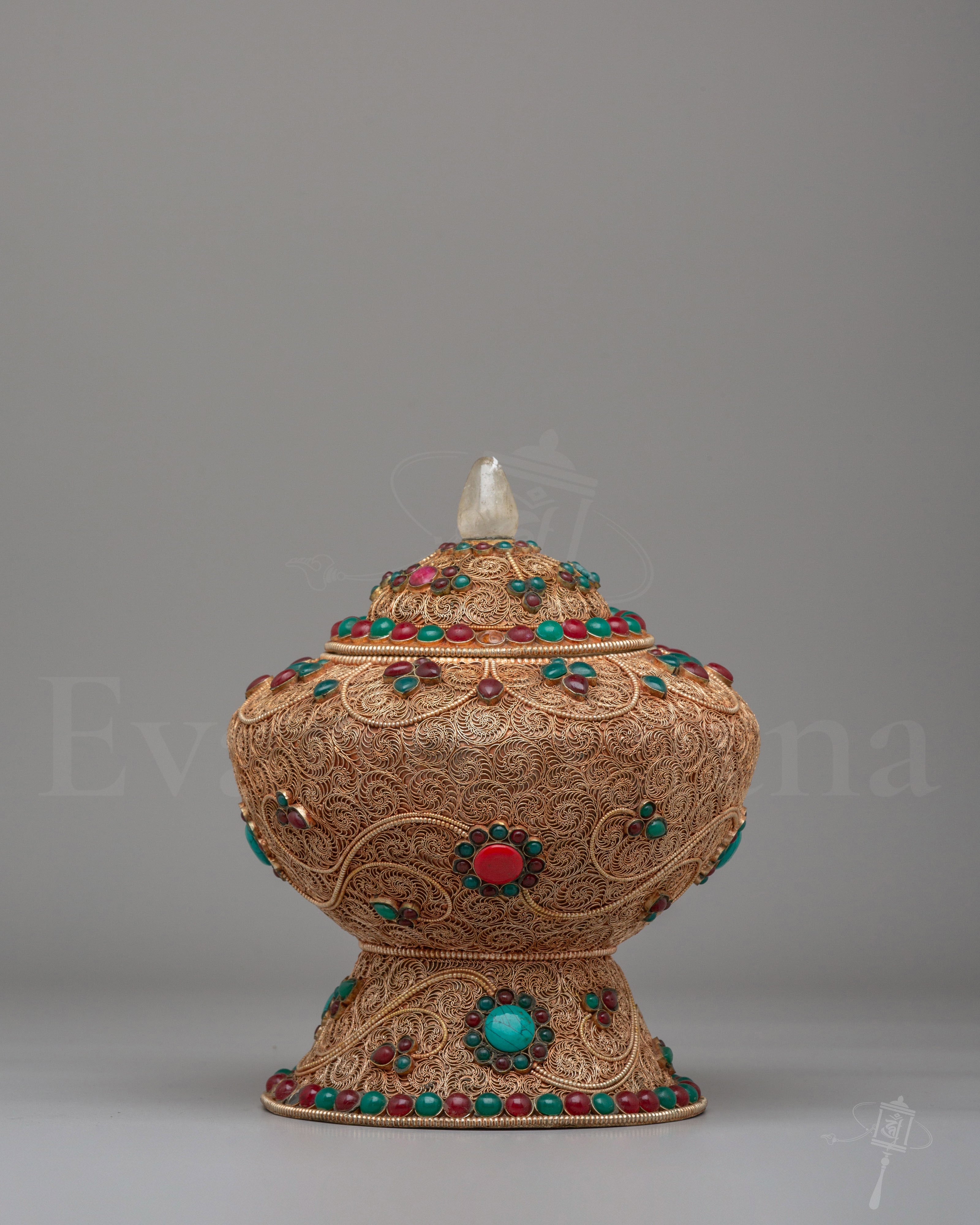 Tibetan Filigree Rice Pot