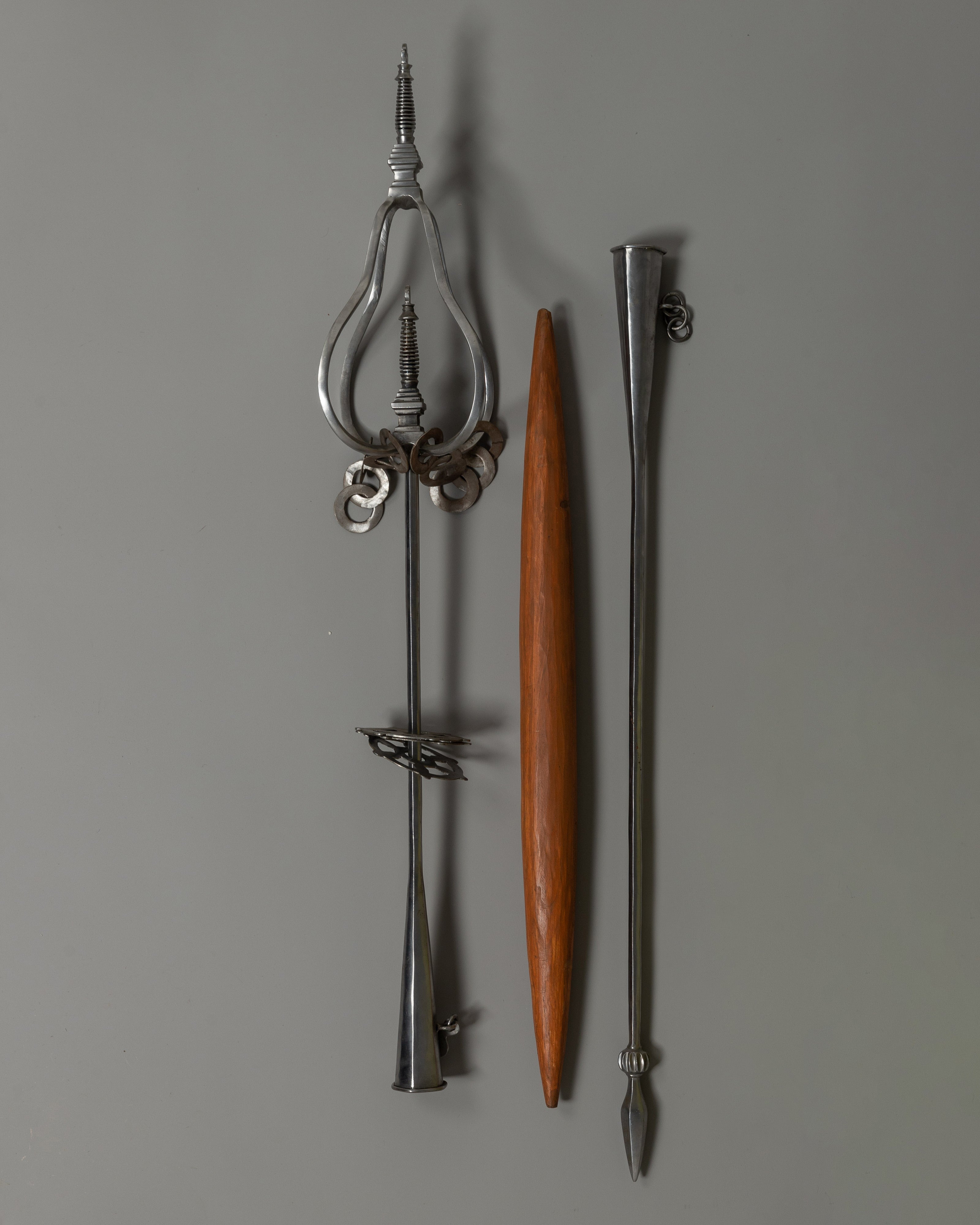 Tibetan Ritual Staff (Monk's Staff) | Sacred Spiritual Artifact