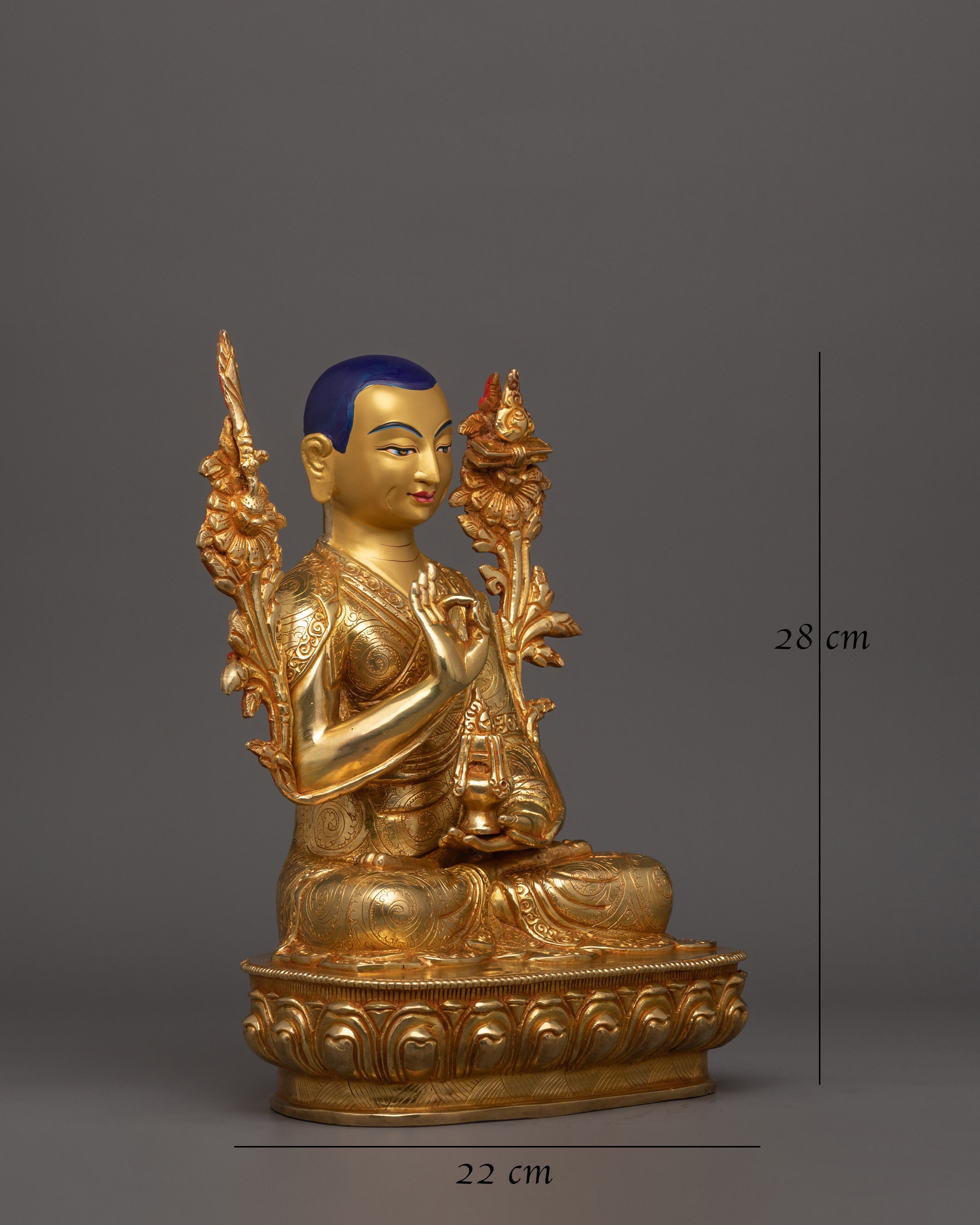 24K Gold Gilded Tsong Khapa
