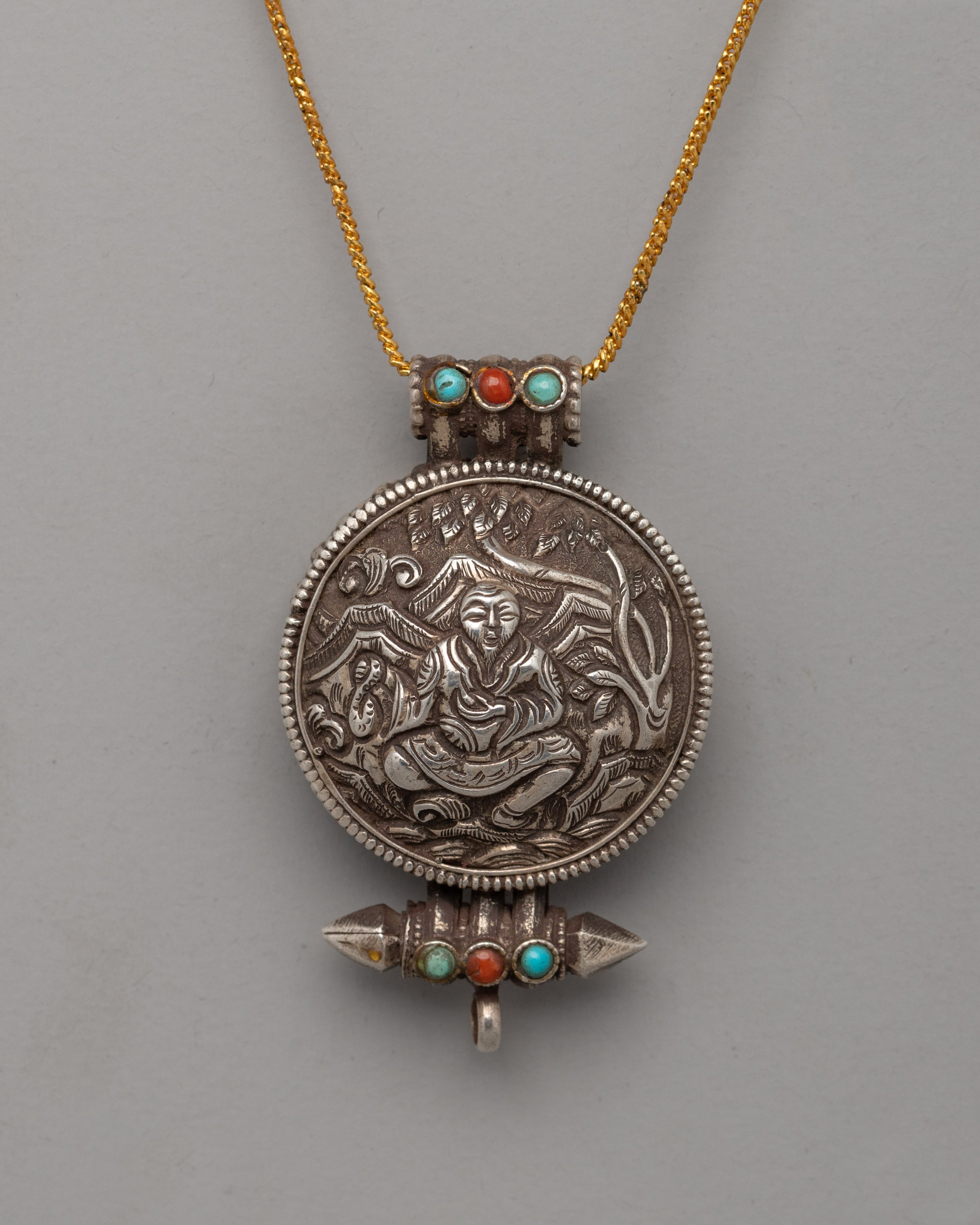tibetan-silver-guru-pendant