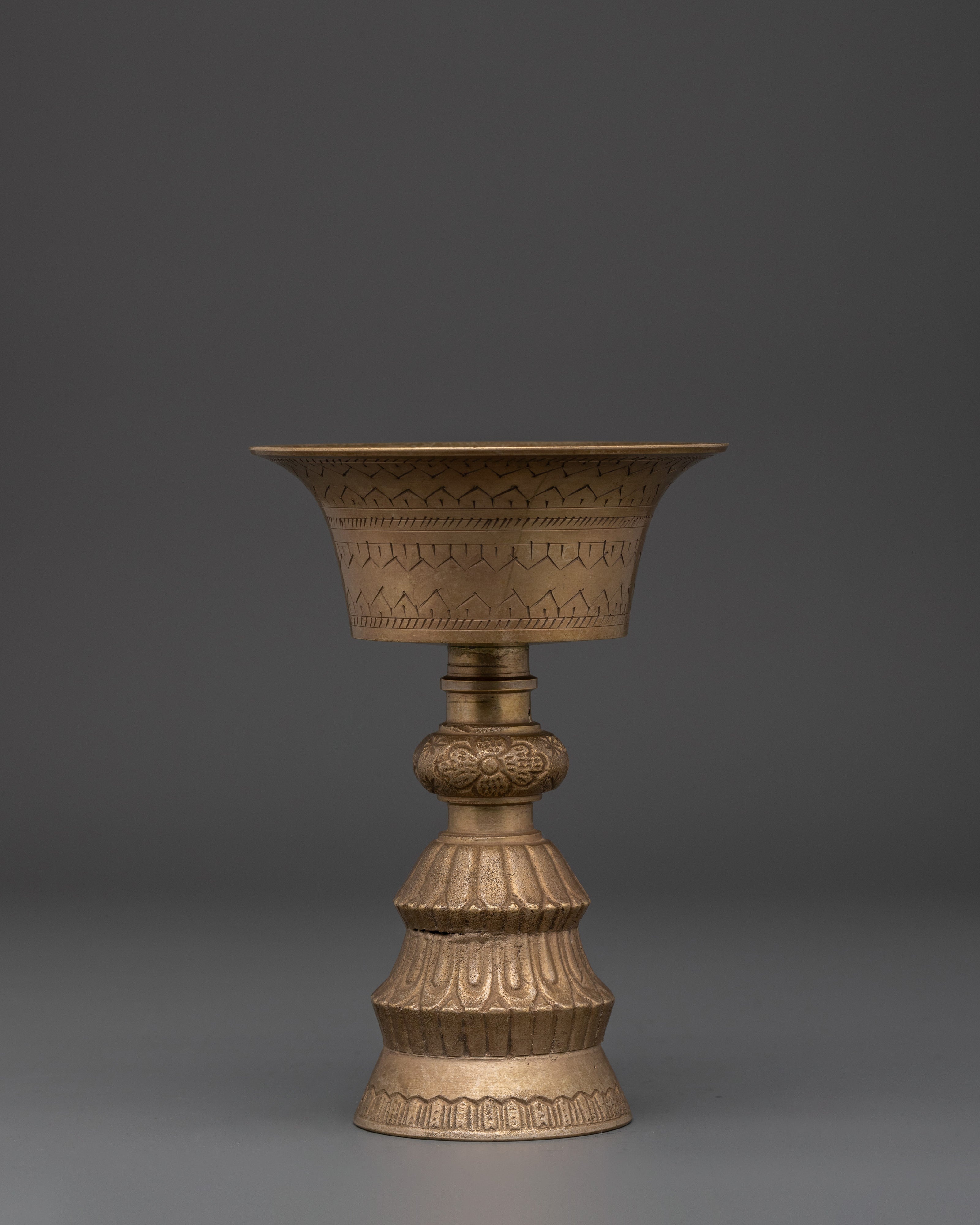 spiritual brass Butter lamp