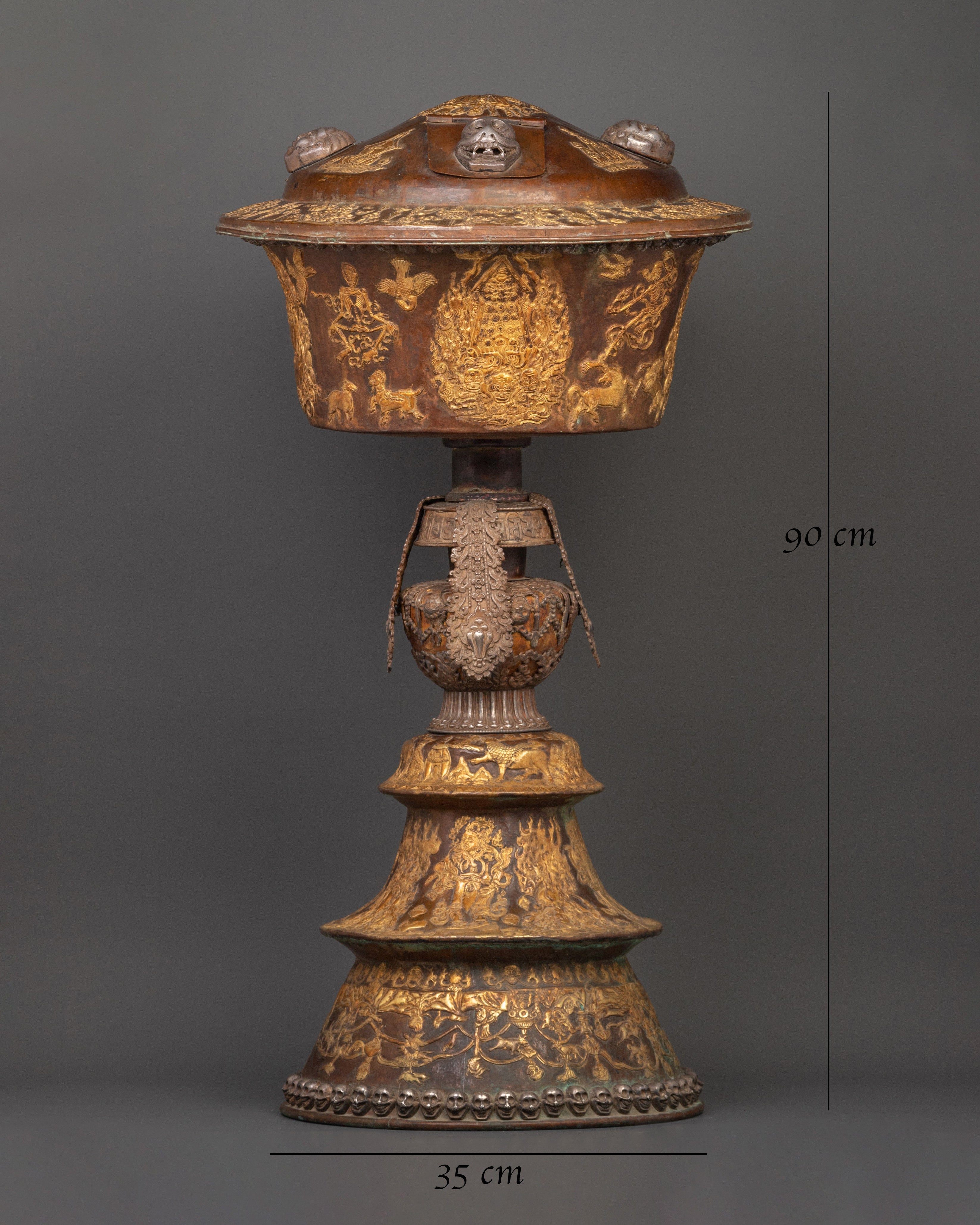 Handcrafted Butter Lamp Set | A Sacred Lighting Ritual for Tibetan Ceremonies