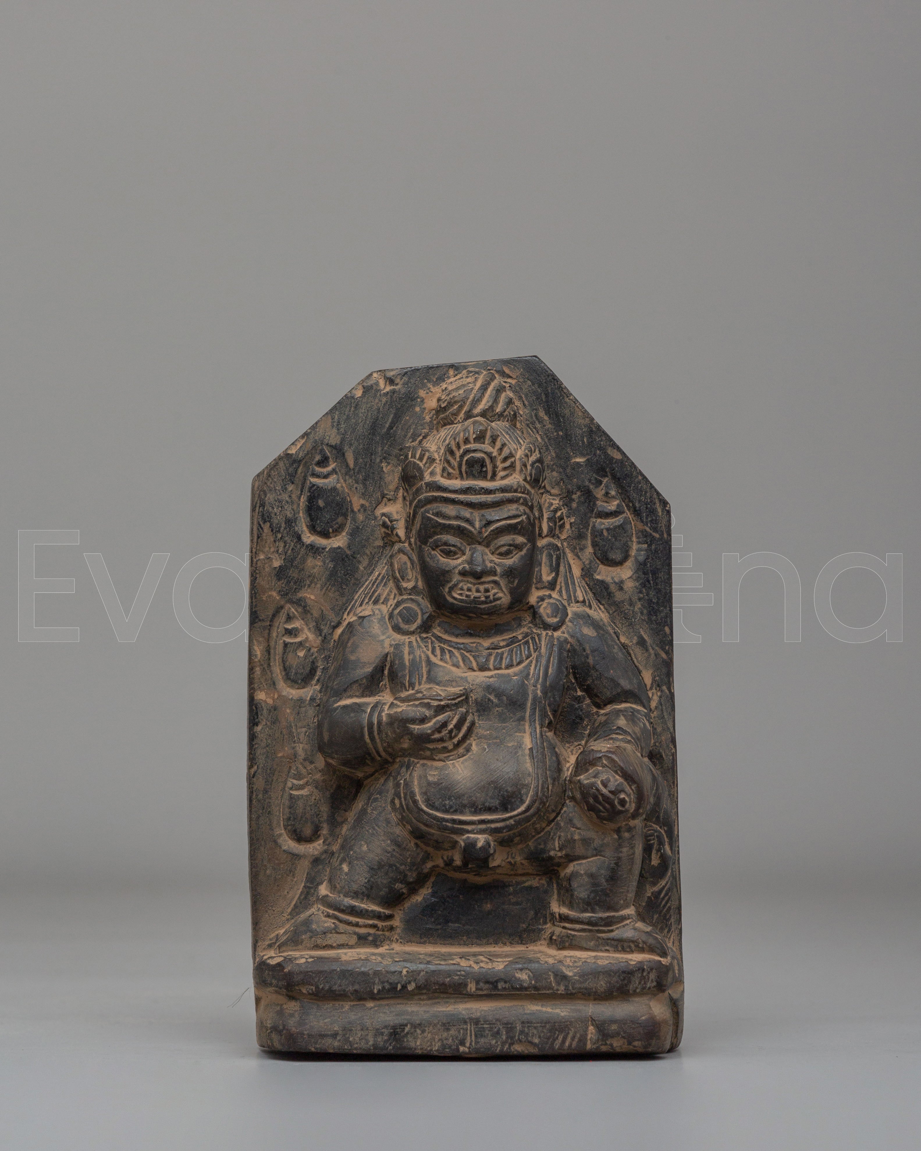 Spiritual Black Dzambhala Sculpture