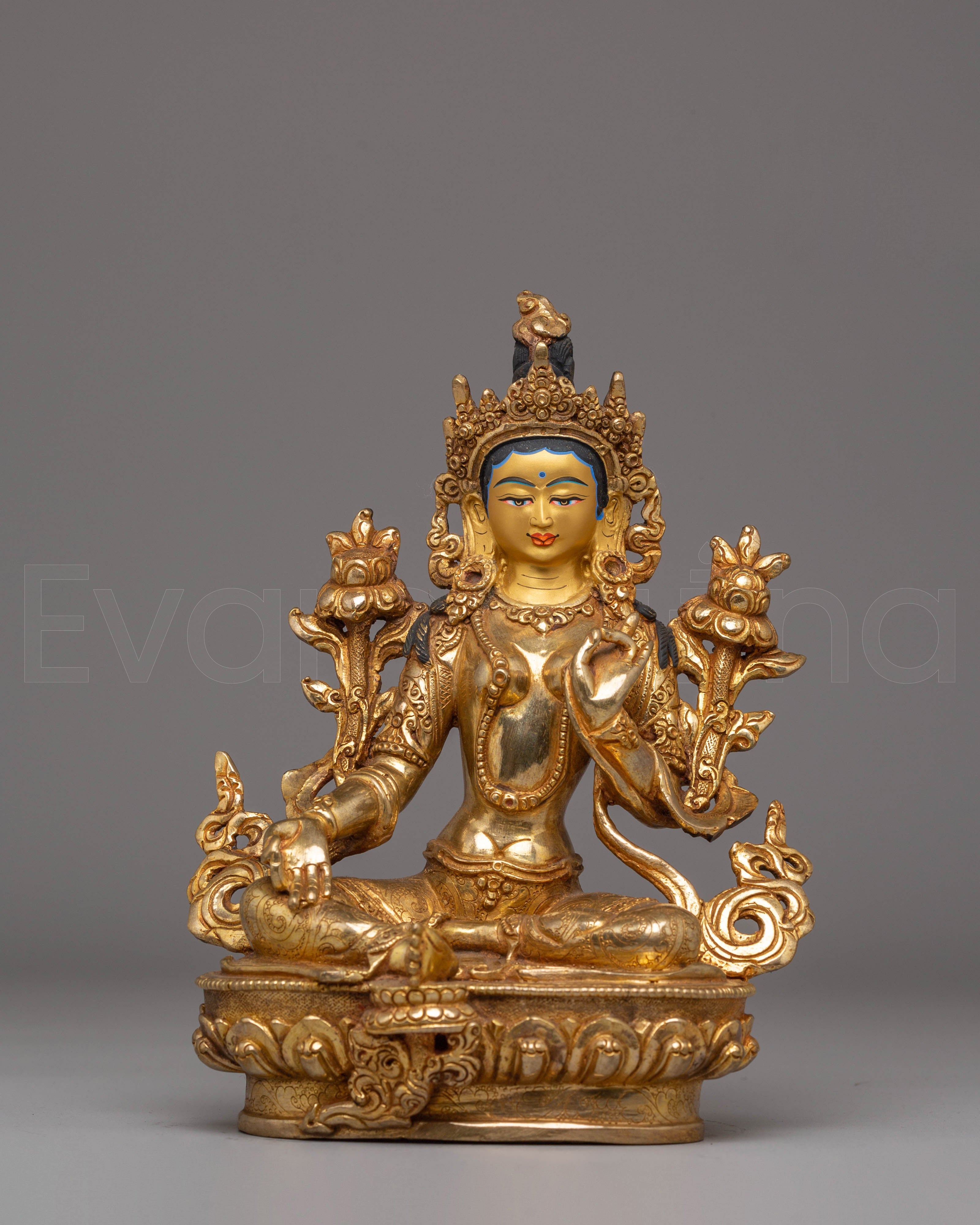 Compassionate Green Tara Figurine for Decor