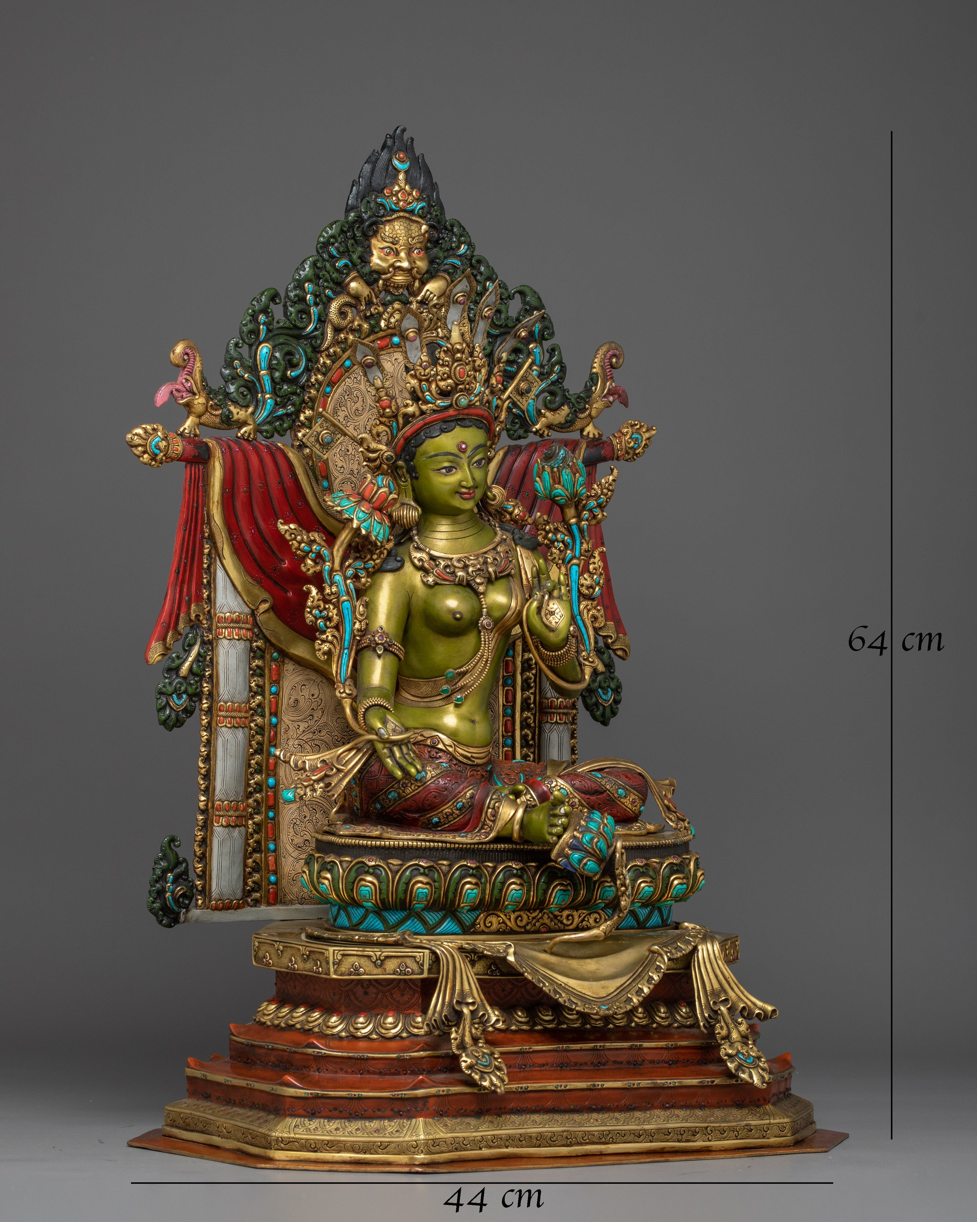 magnificent-green-tara-statue