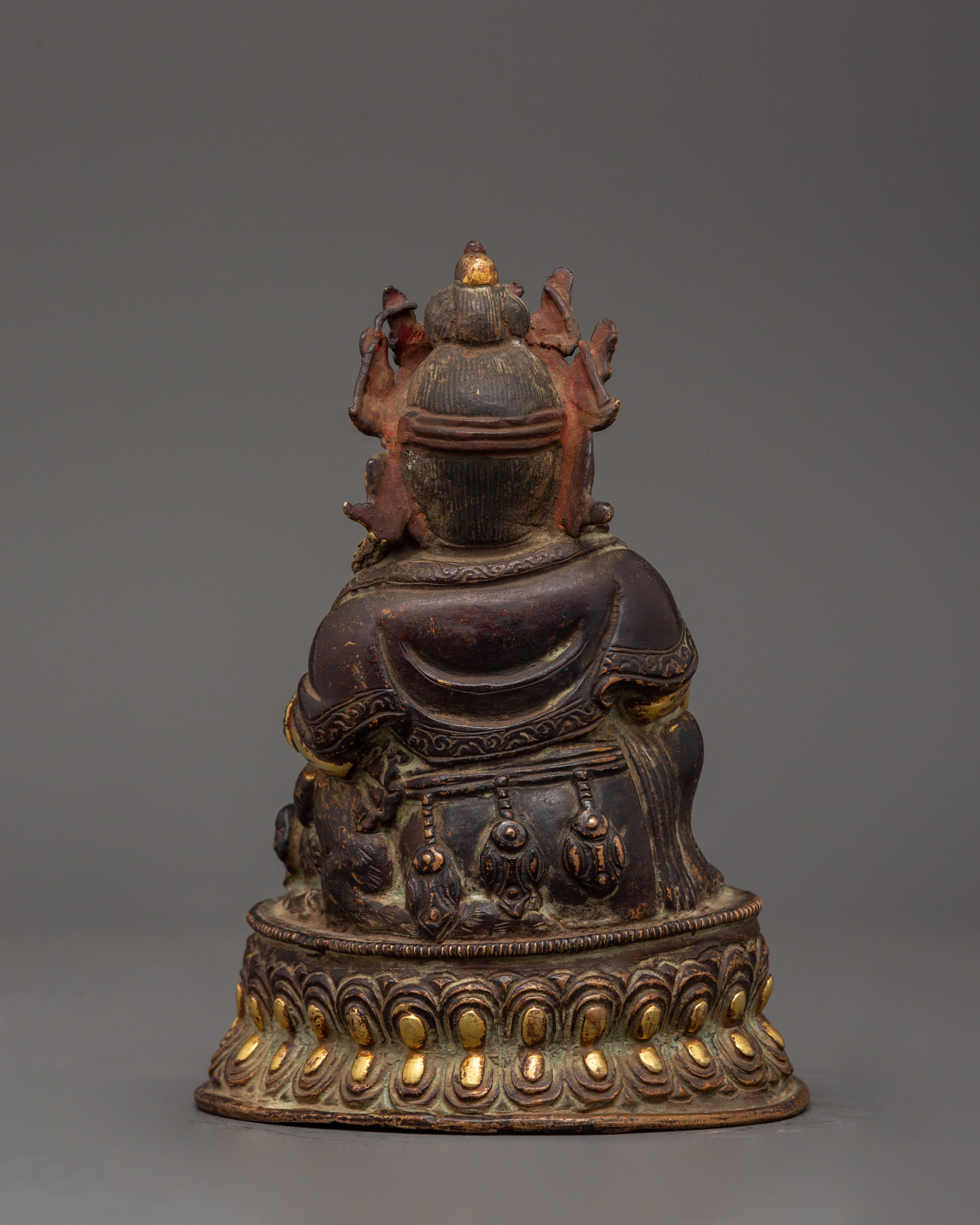 Dzambhala Buddhist Deity Statue | Handcrafted Copper Sculpture