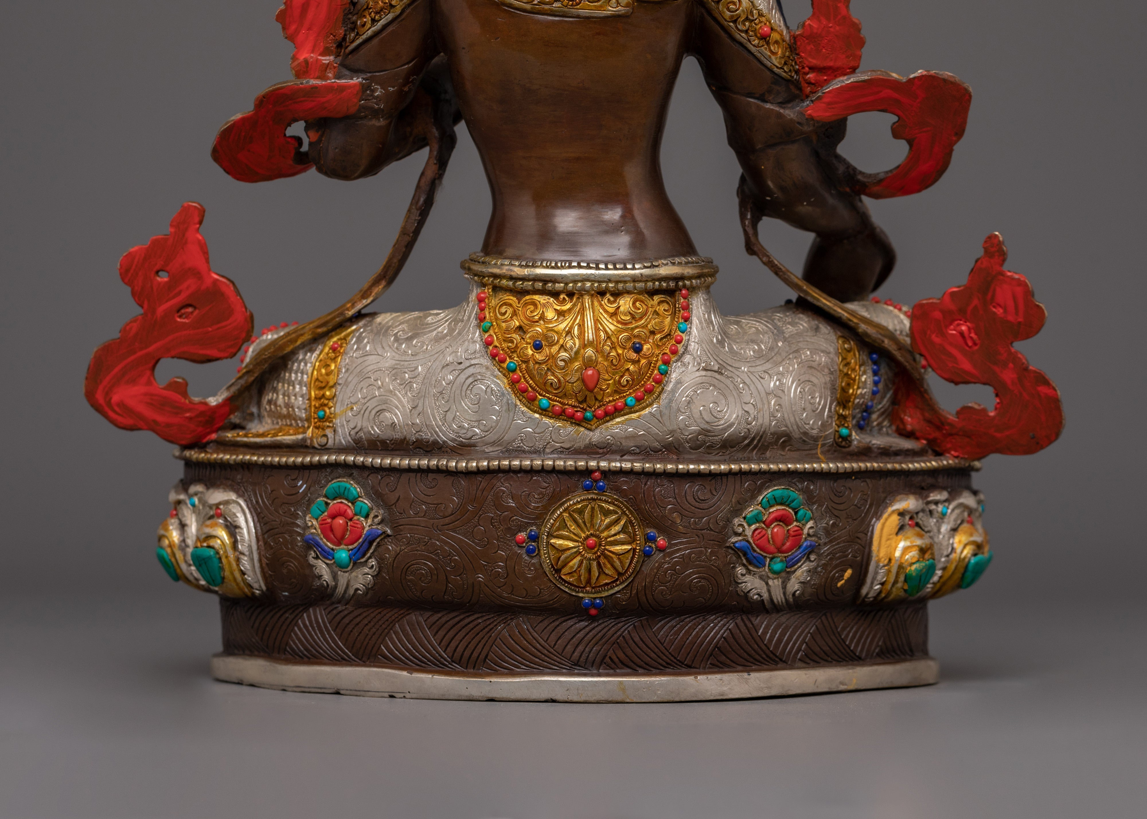Oxidized Shyama Tara Statue | Green Tara - Swift Saviour