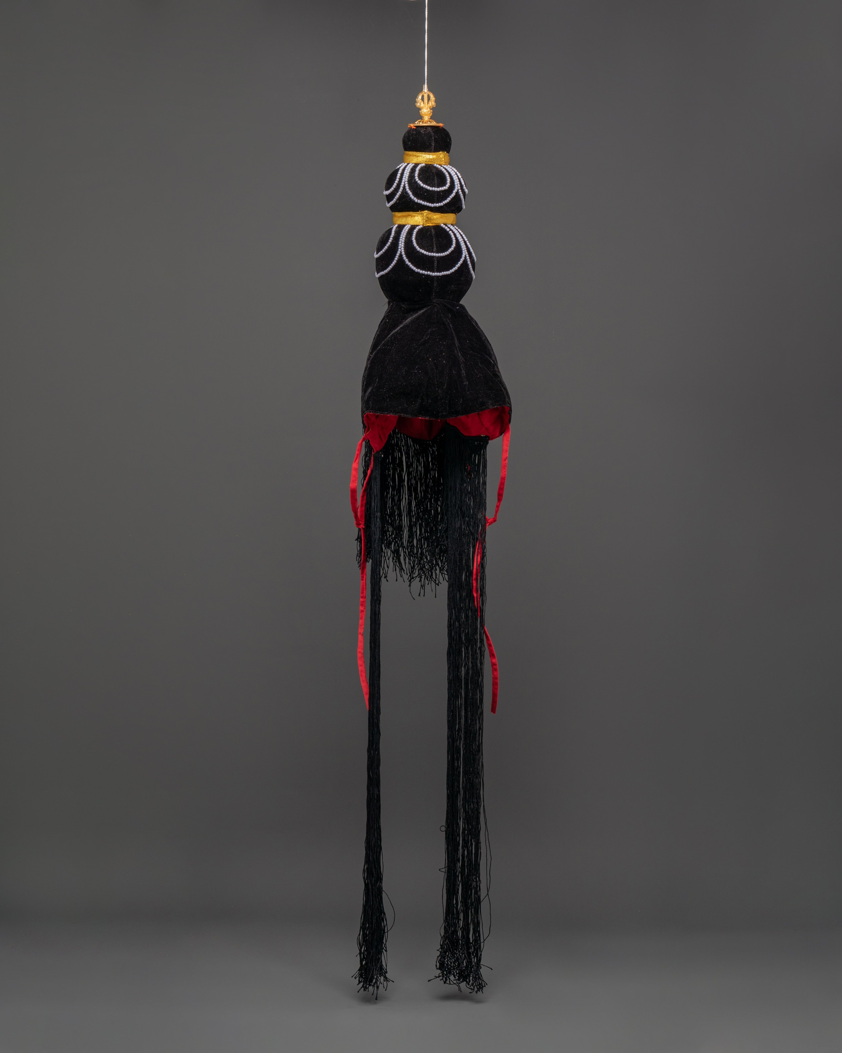 Traditional Black Vajrayana Crown
