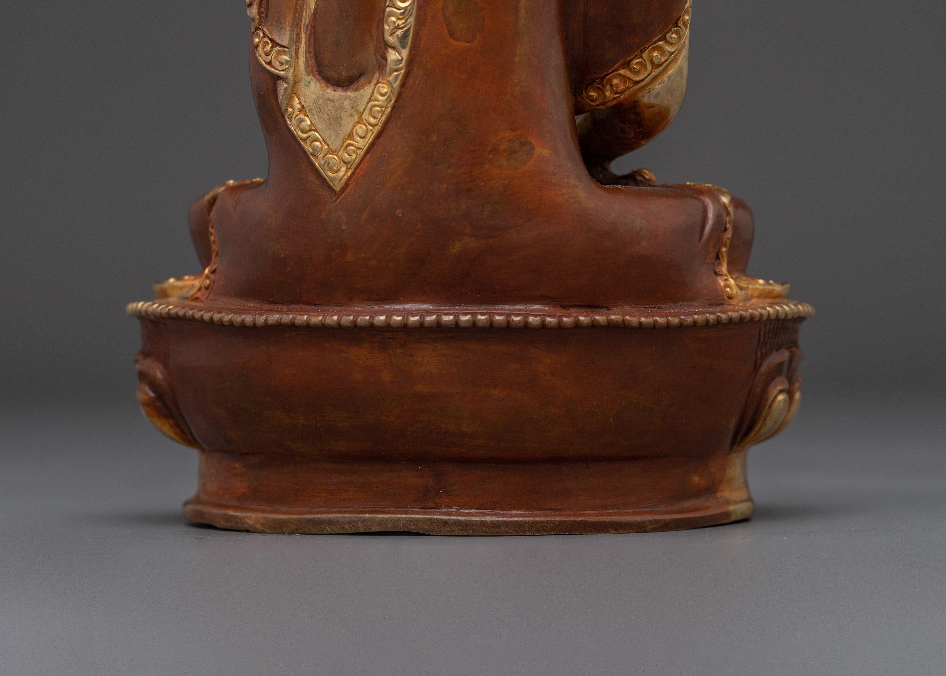 Handcrafted Amitabha Buddha Statue | Copper and 24K Gold Artistry