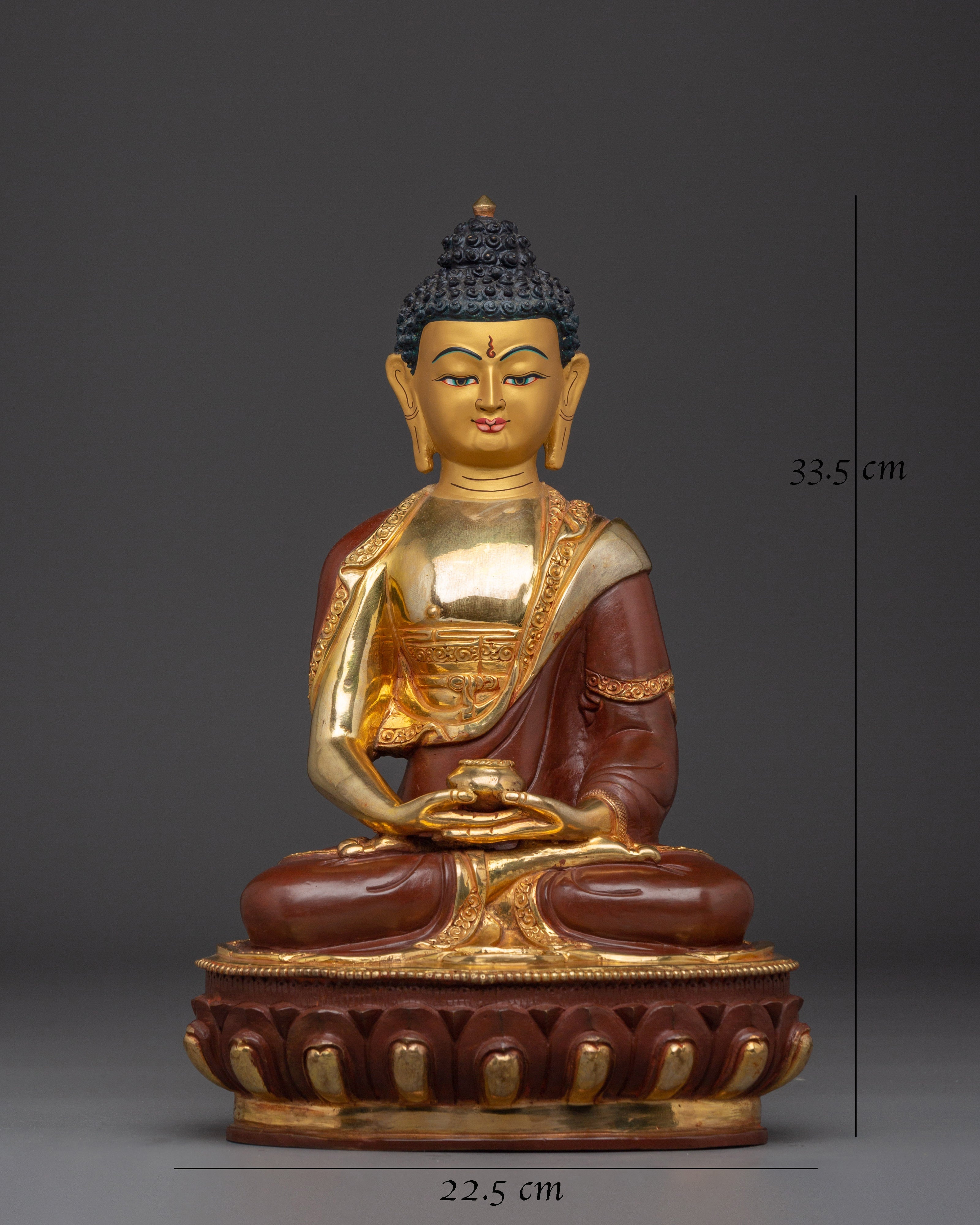 Amitabha Buddha Tibetan Deity of Infinite Light Statue | Buddha of Boundless Compassion