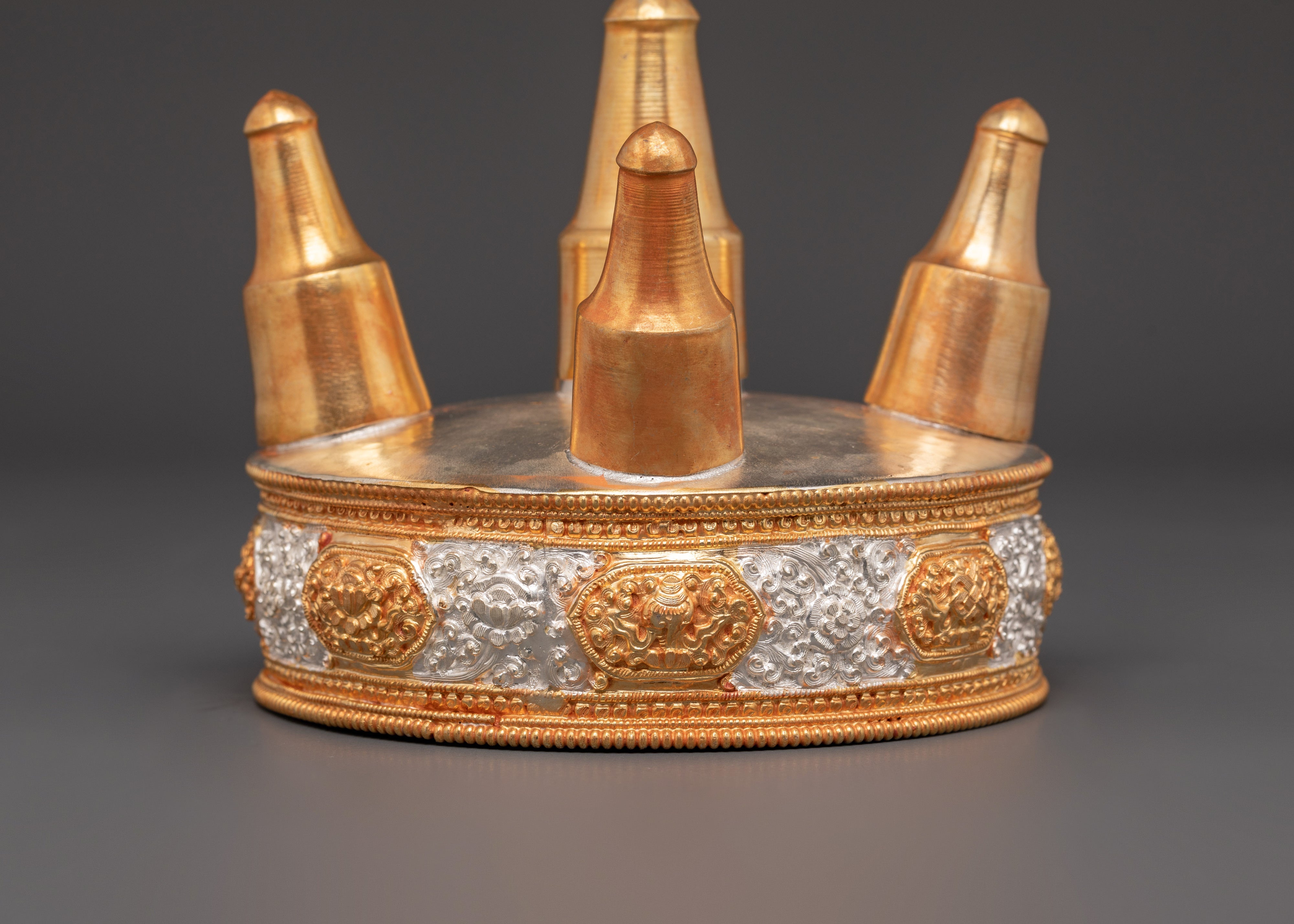 Tibetan Ritual Torma with Five Spires | Buddhist Altar Offering Symbol