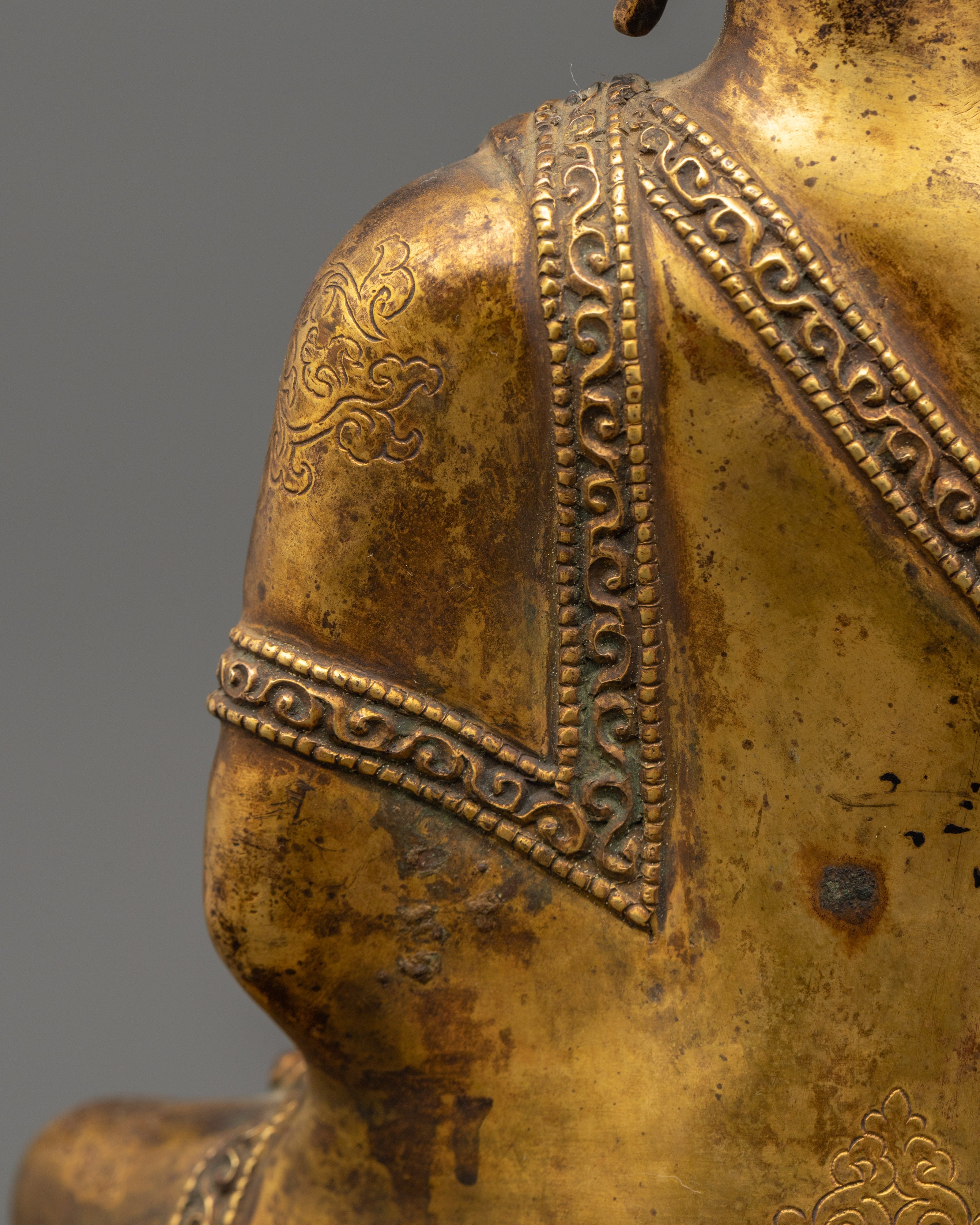 Medicine Buddha Sculpture | Gold Plating Healing Buddha
