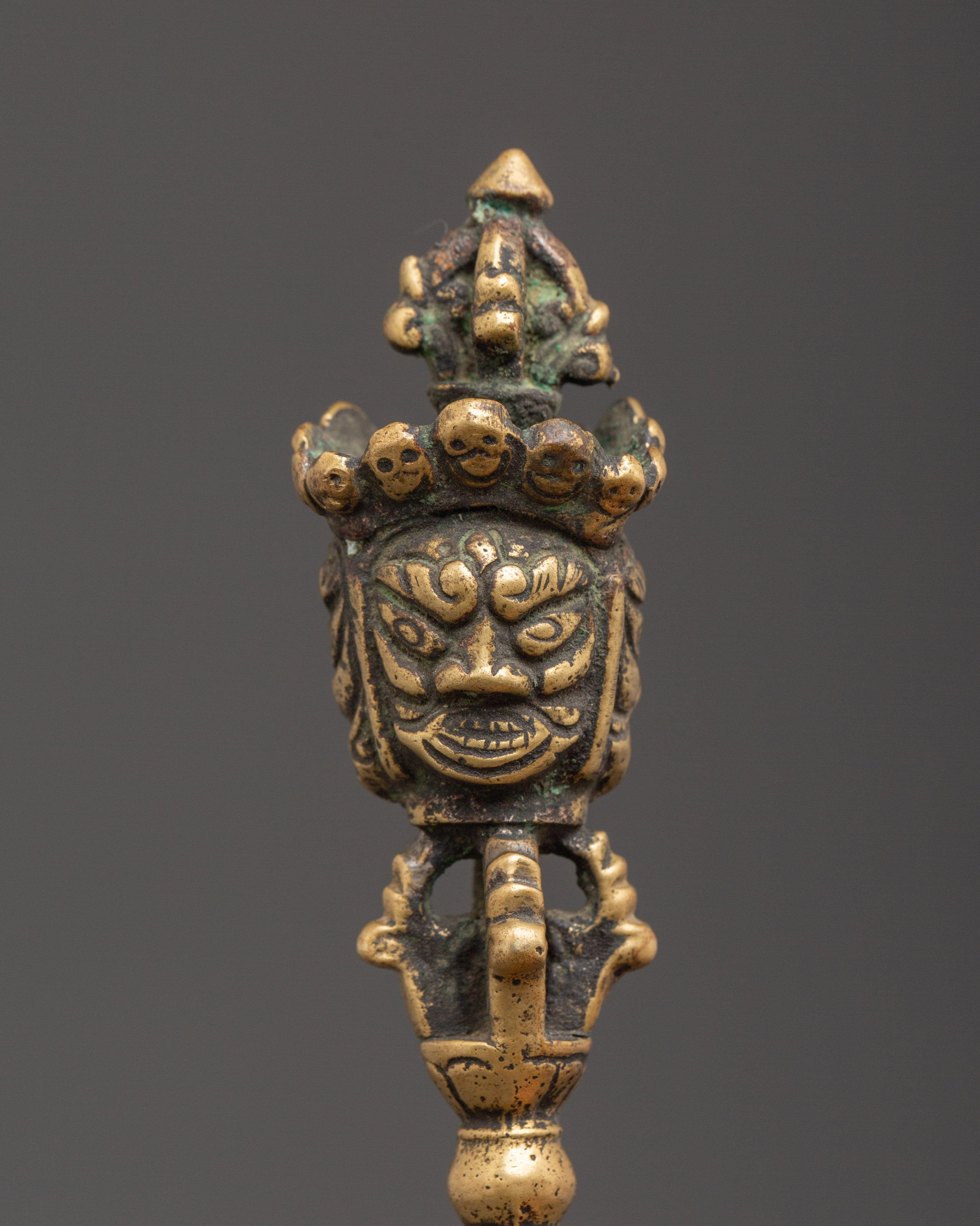 Handcrafted Phurba with Box | Buddhist Powerful Weapon Phurba for Protection