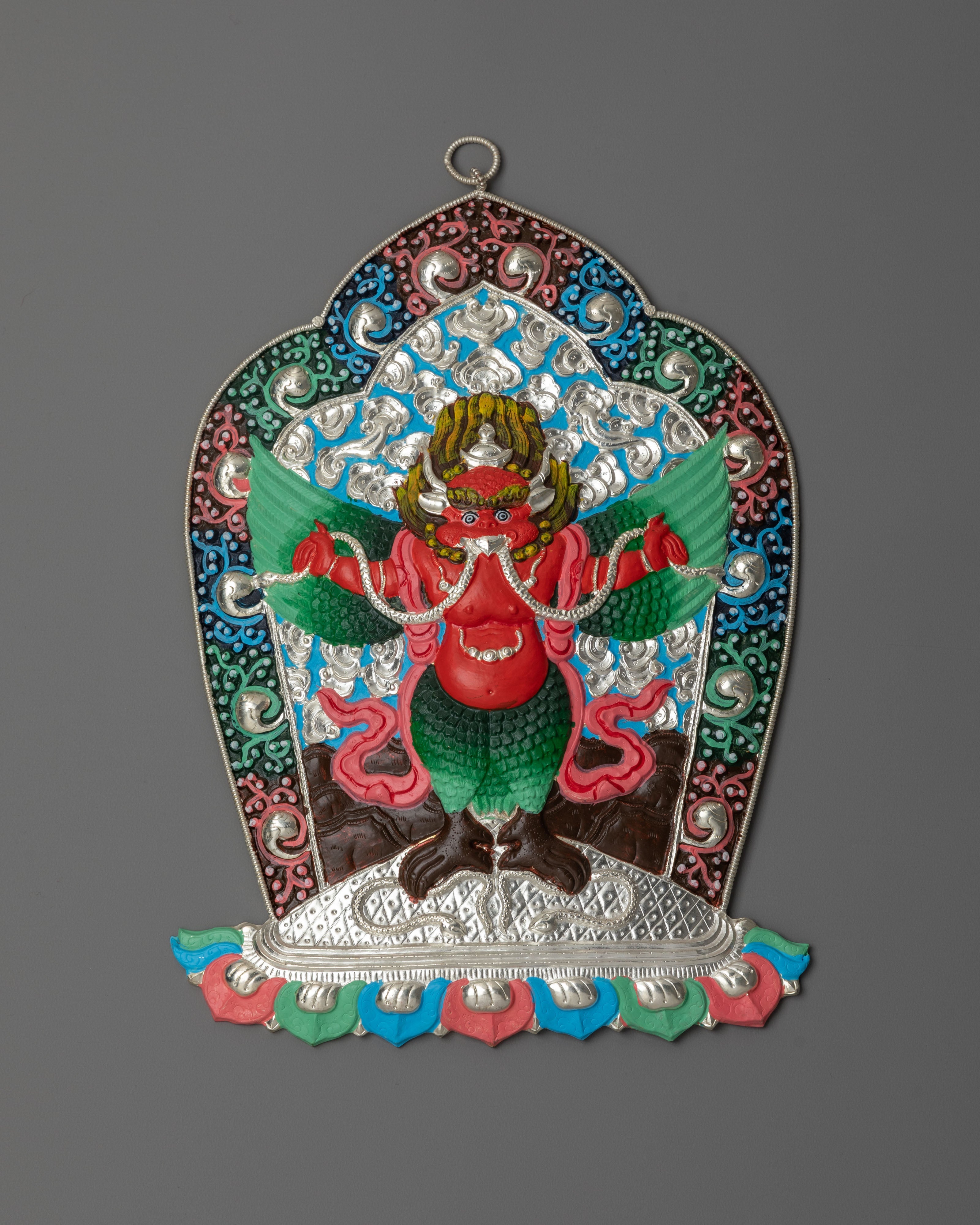 Handcrafted Buddhist Deity Garuda Wall Hanging