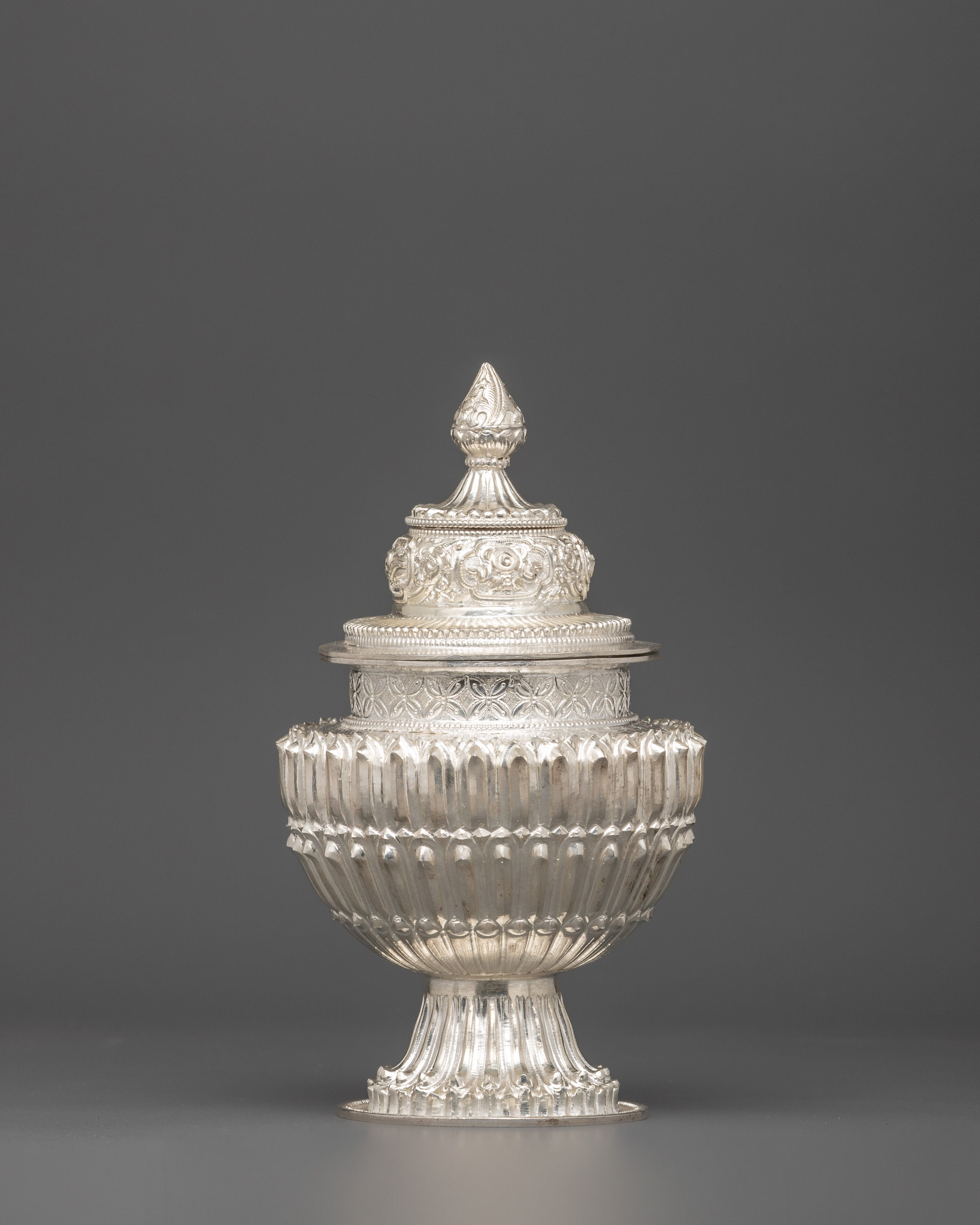 98% Silver Rice Pot for Ritual Offering