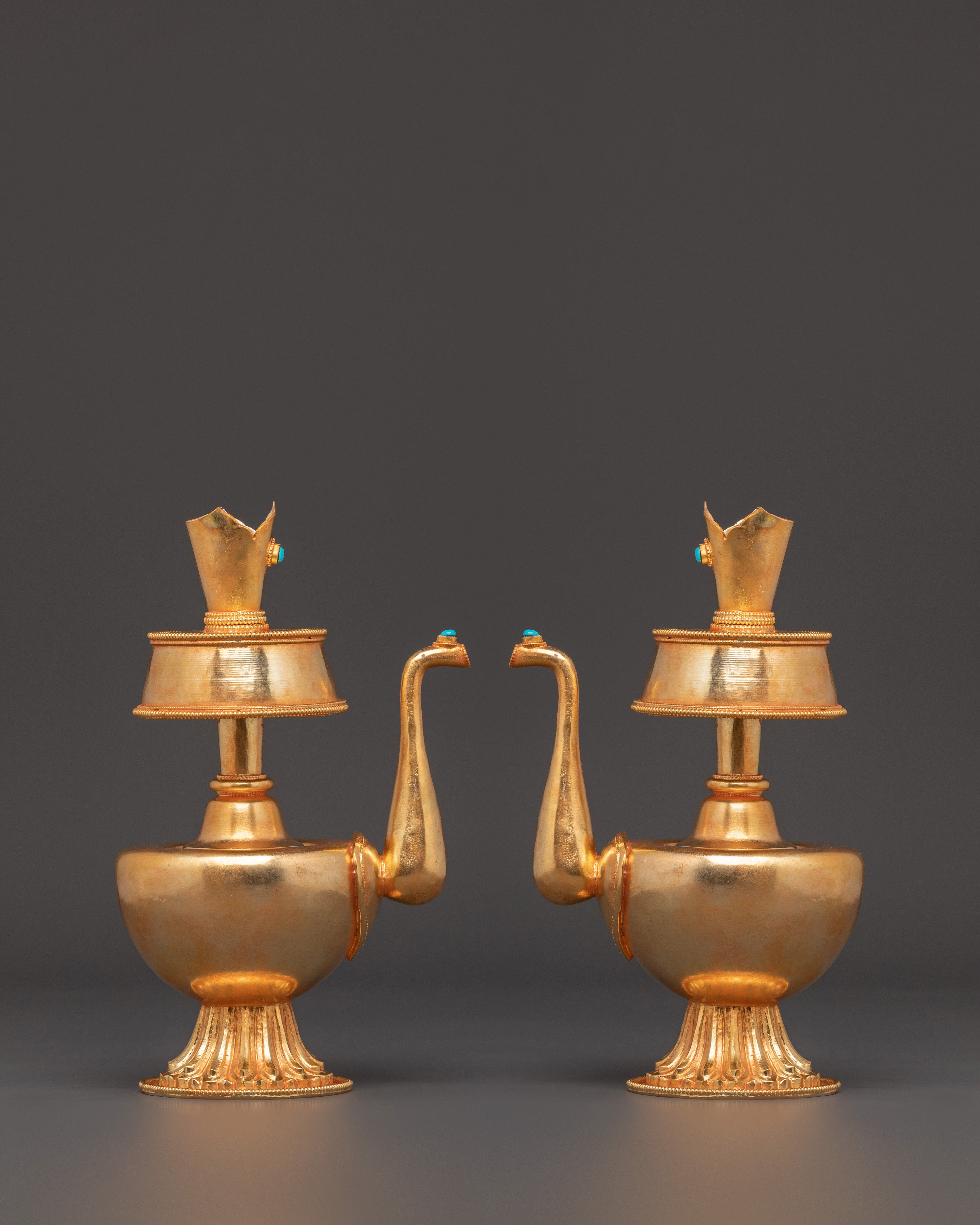 Gold Plated Bhumba | Bhumba with Turquoise Inlay