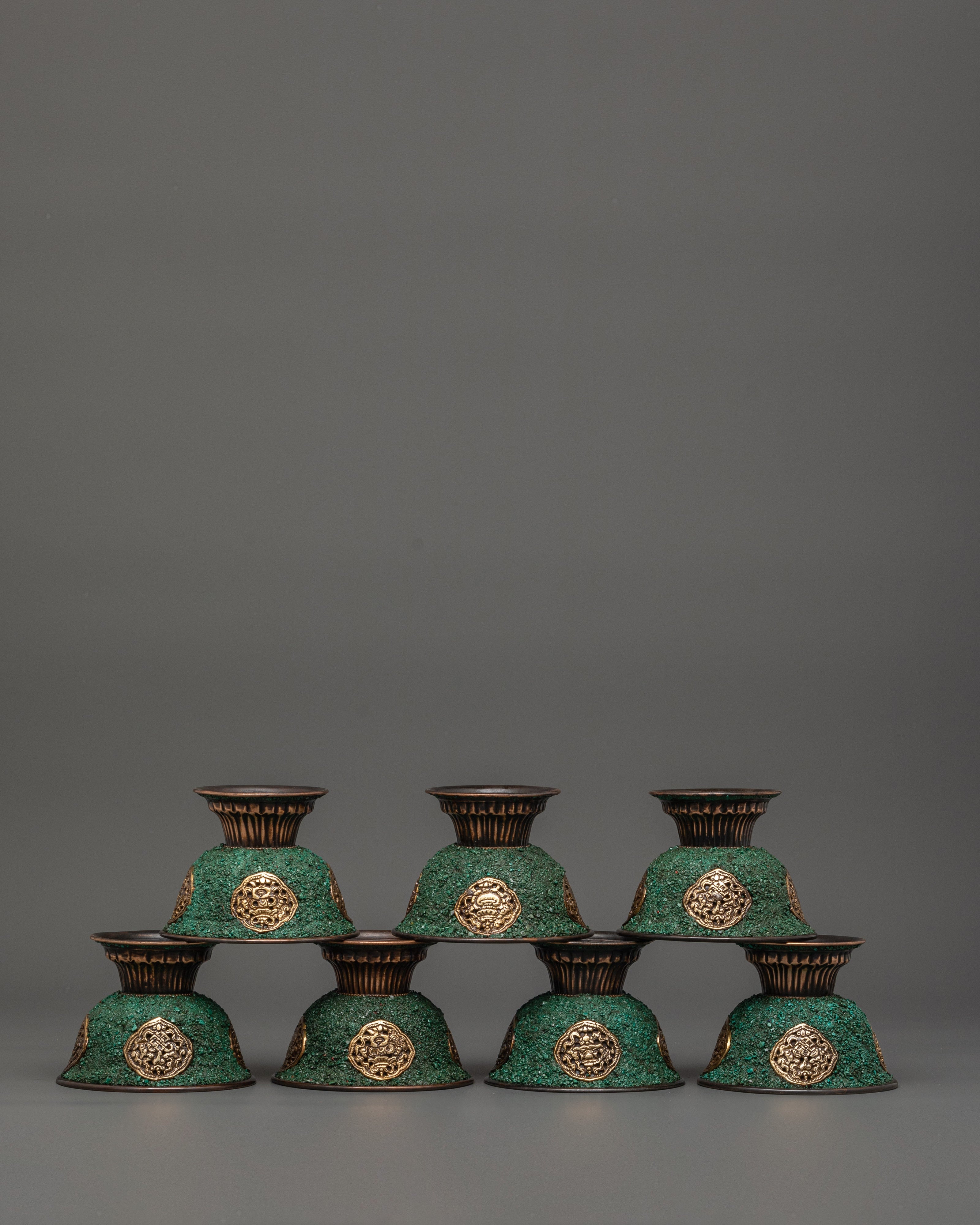 Oxidized Copper Offering Bowls
