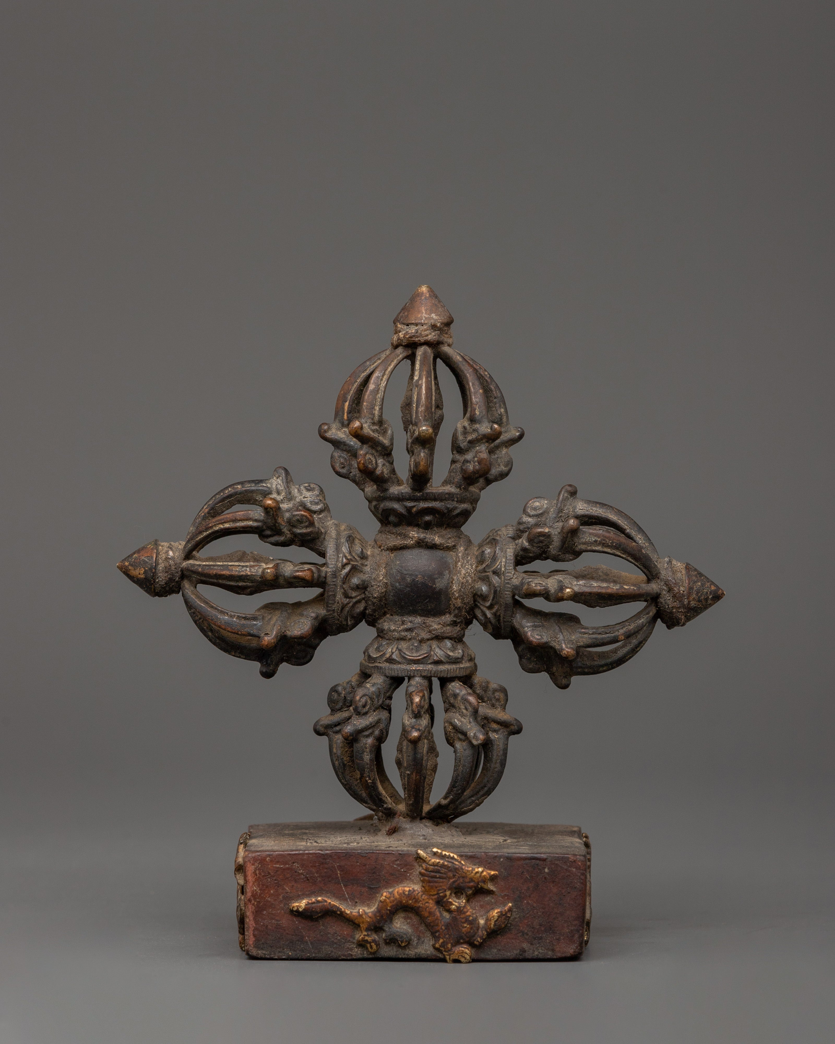 Buddhist Vishwo Vajra with Stand