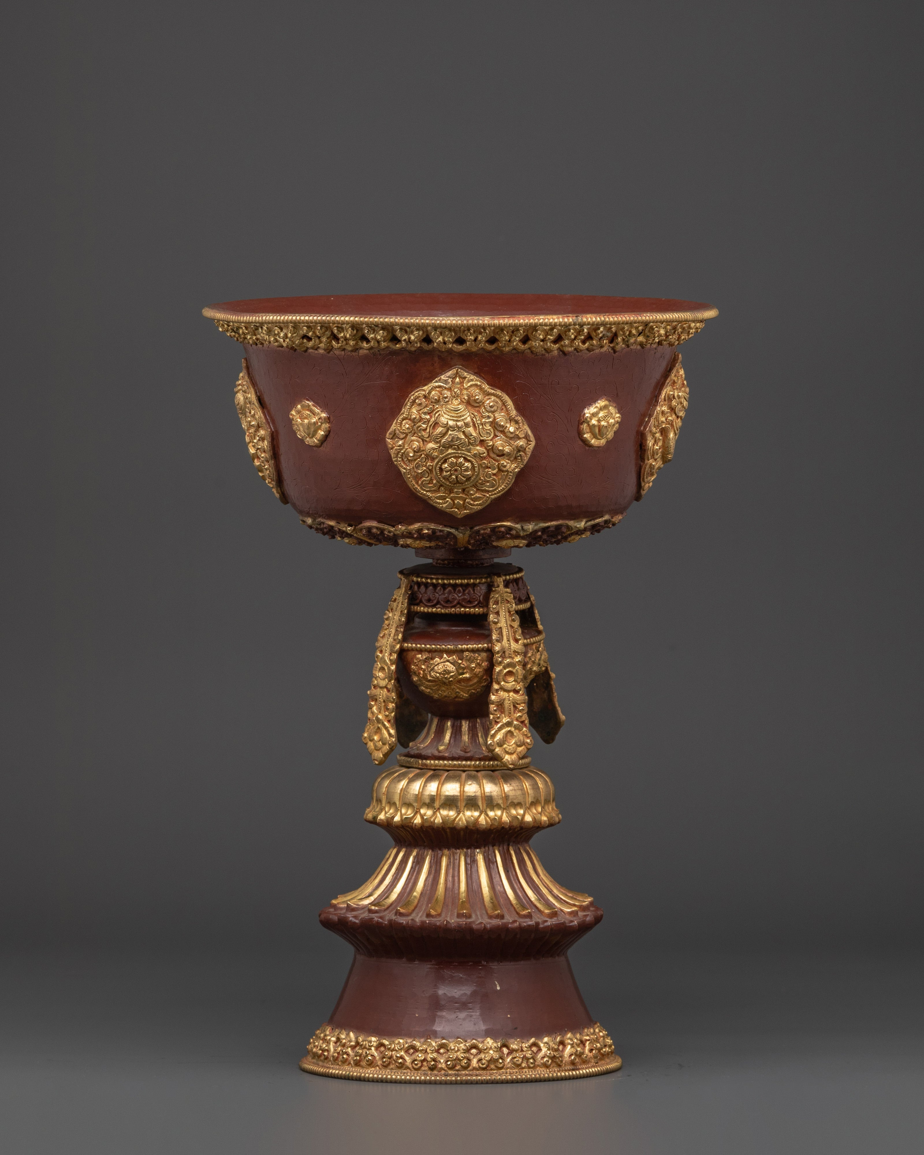 Tibetan Butter Ritual lamp | Traditional Buddhist Offering Light