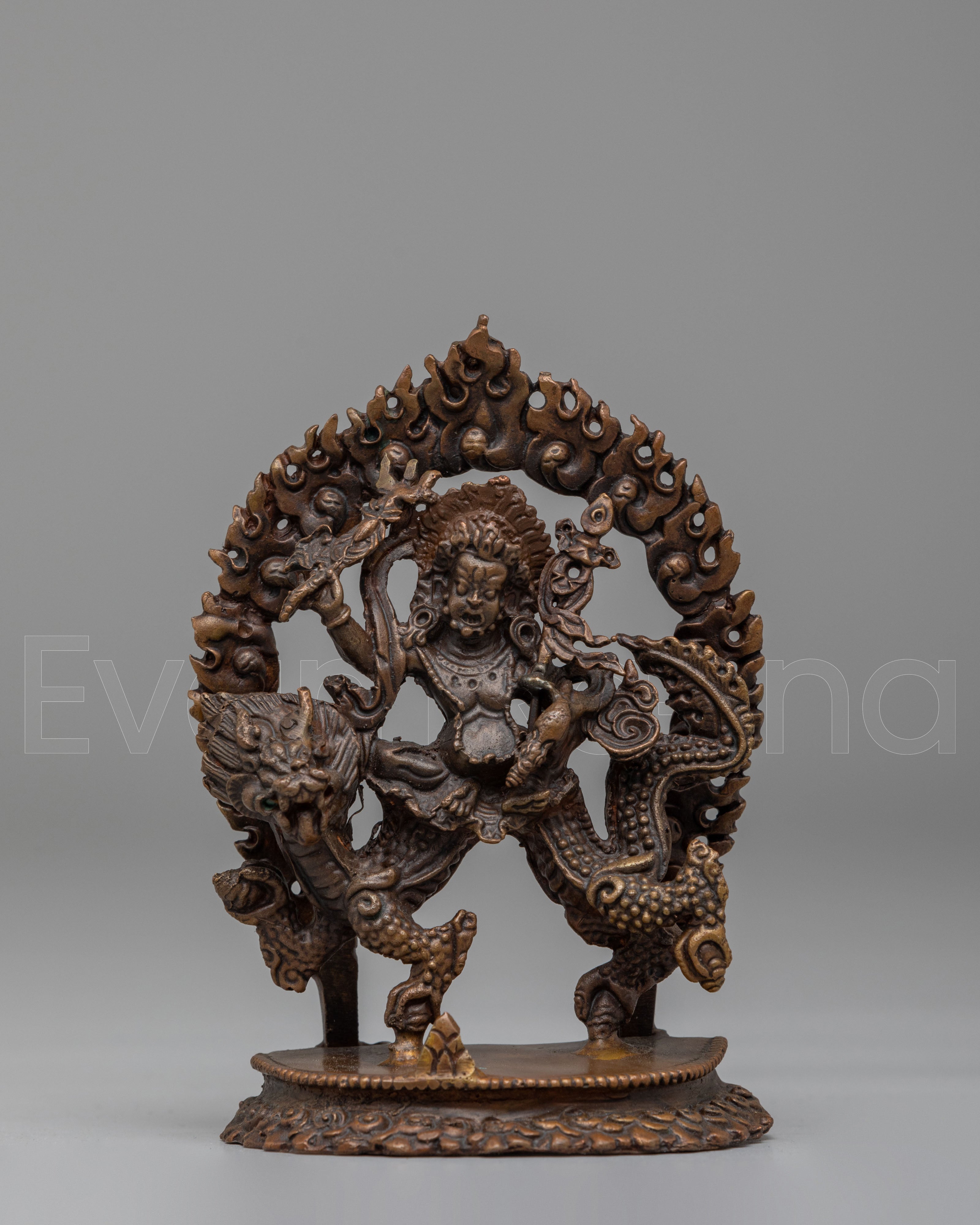 Machine Made White Dzambhala statue
