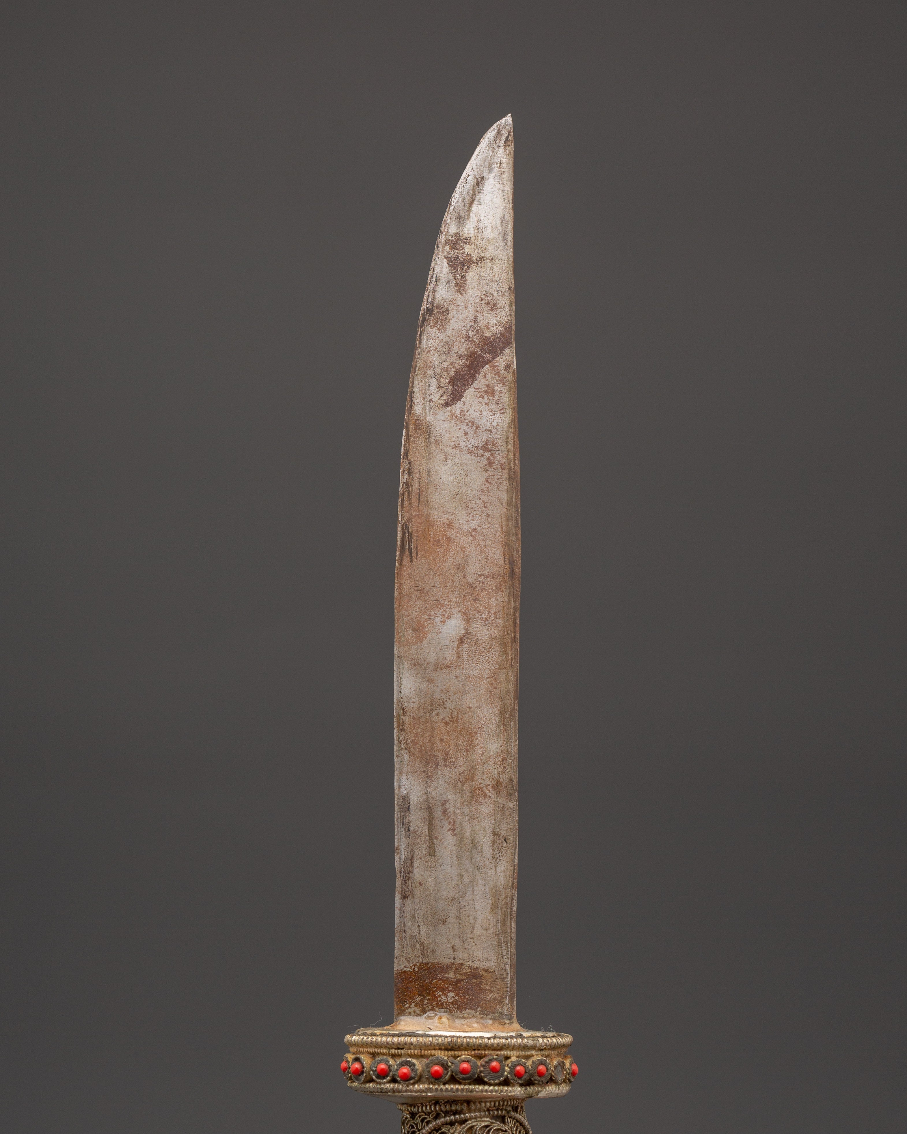 Himalayan Ceremonial Dagger | Ritual Knife with Gemstone Inlay