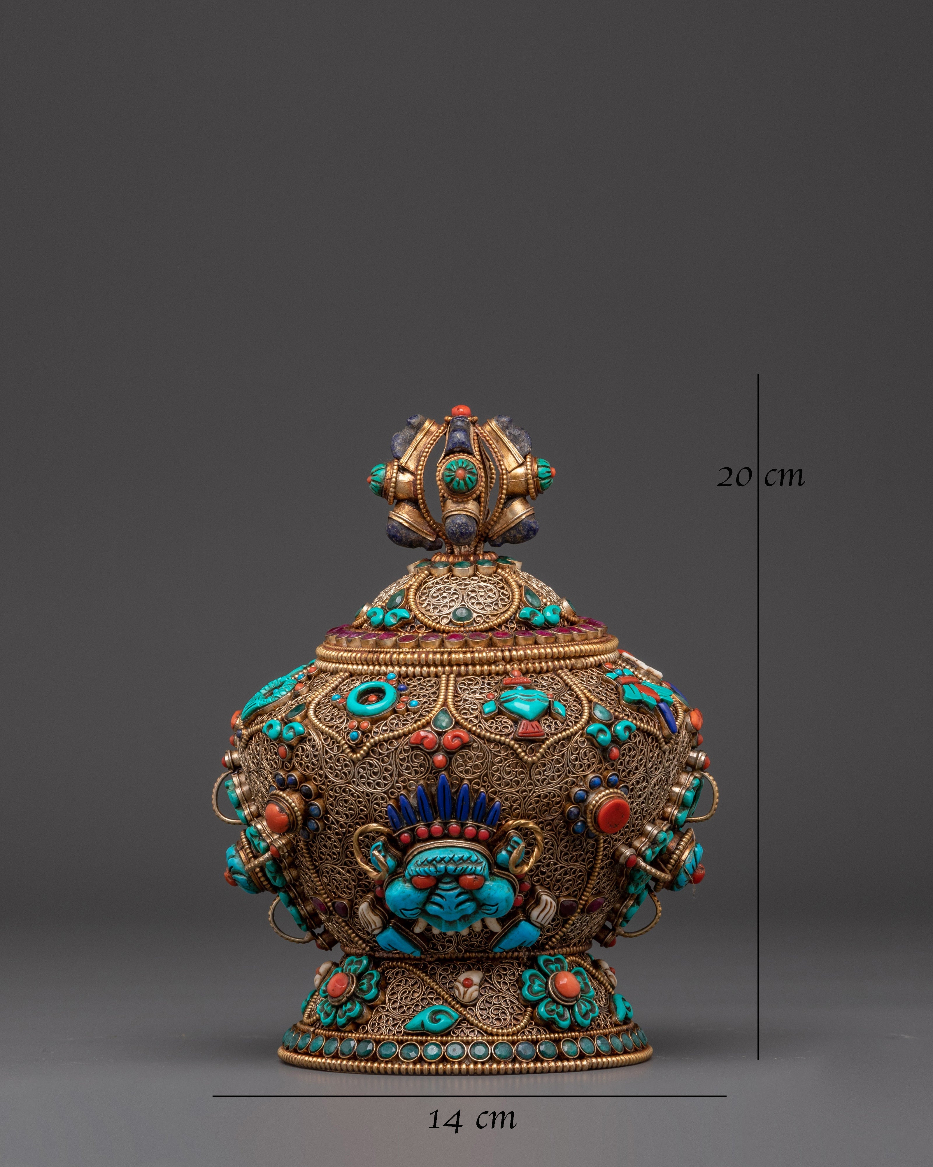 Himalayan Dhupur Rice Pot | Buddhist Ritual Offering Bowl