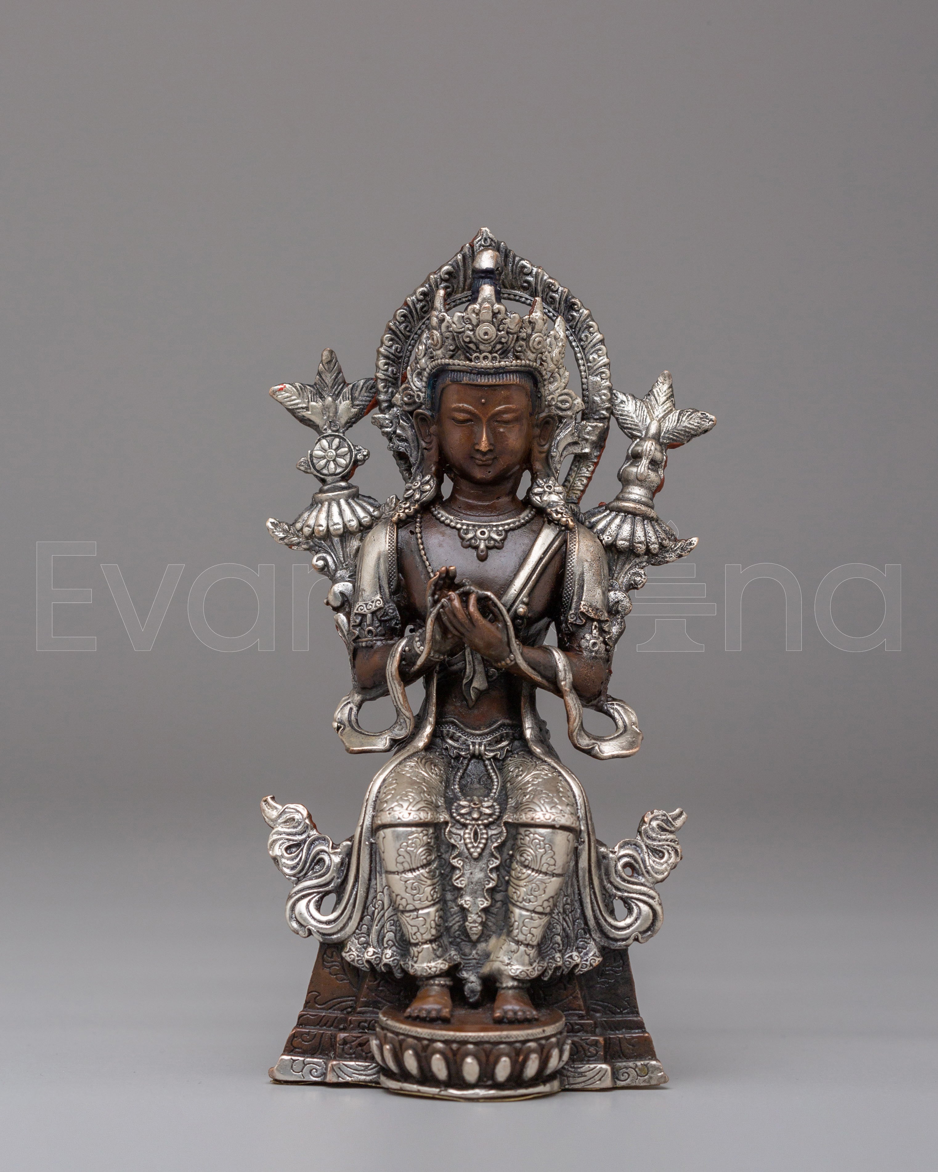 Handcrafted Maitreya Buddha Buddhist Statue
