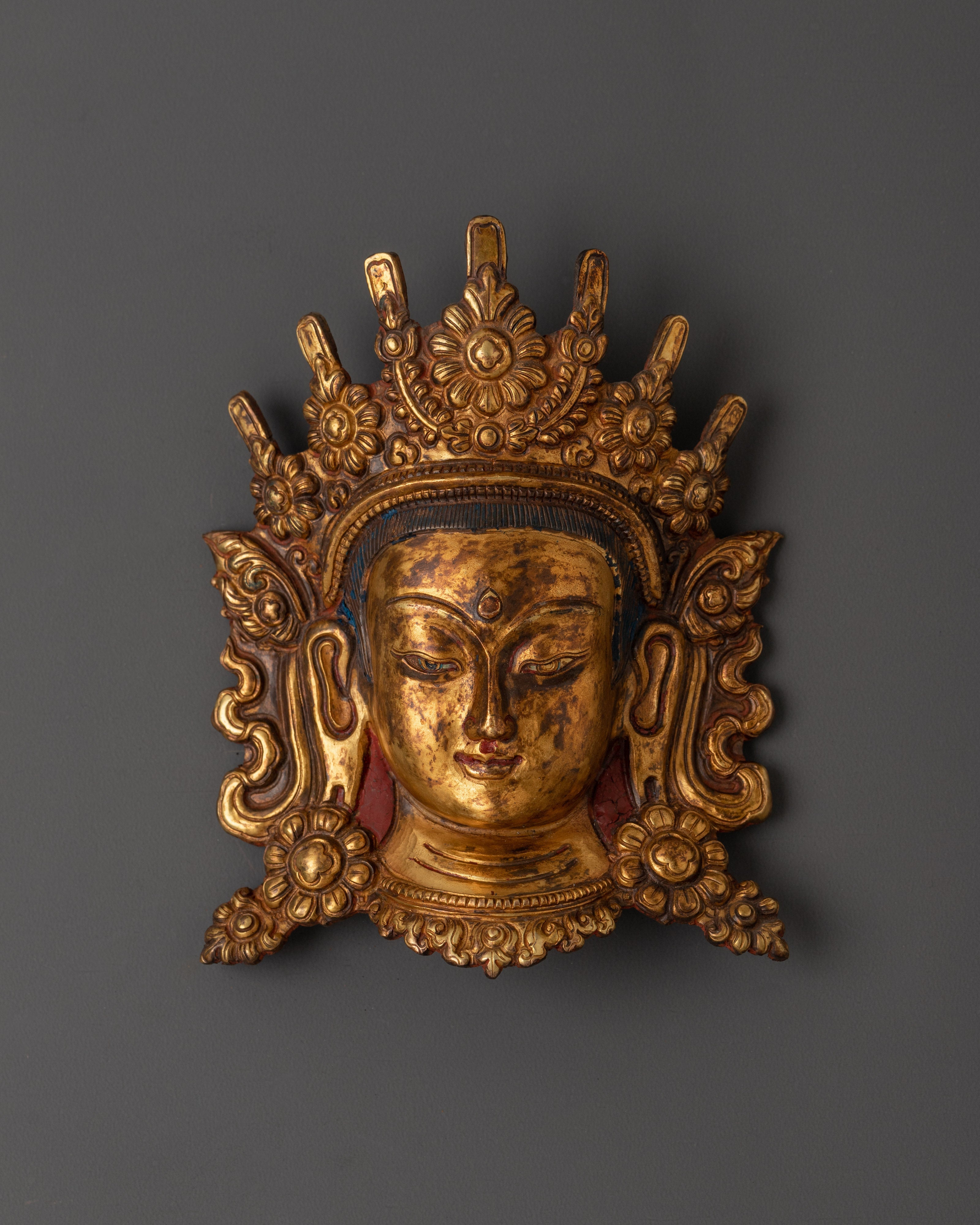 Tibetan Golden Tara Mask