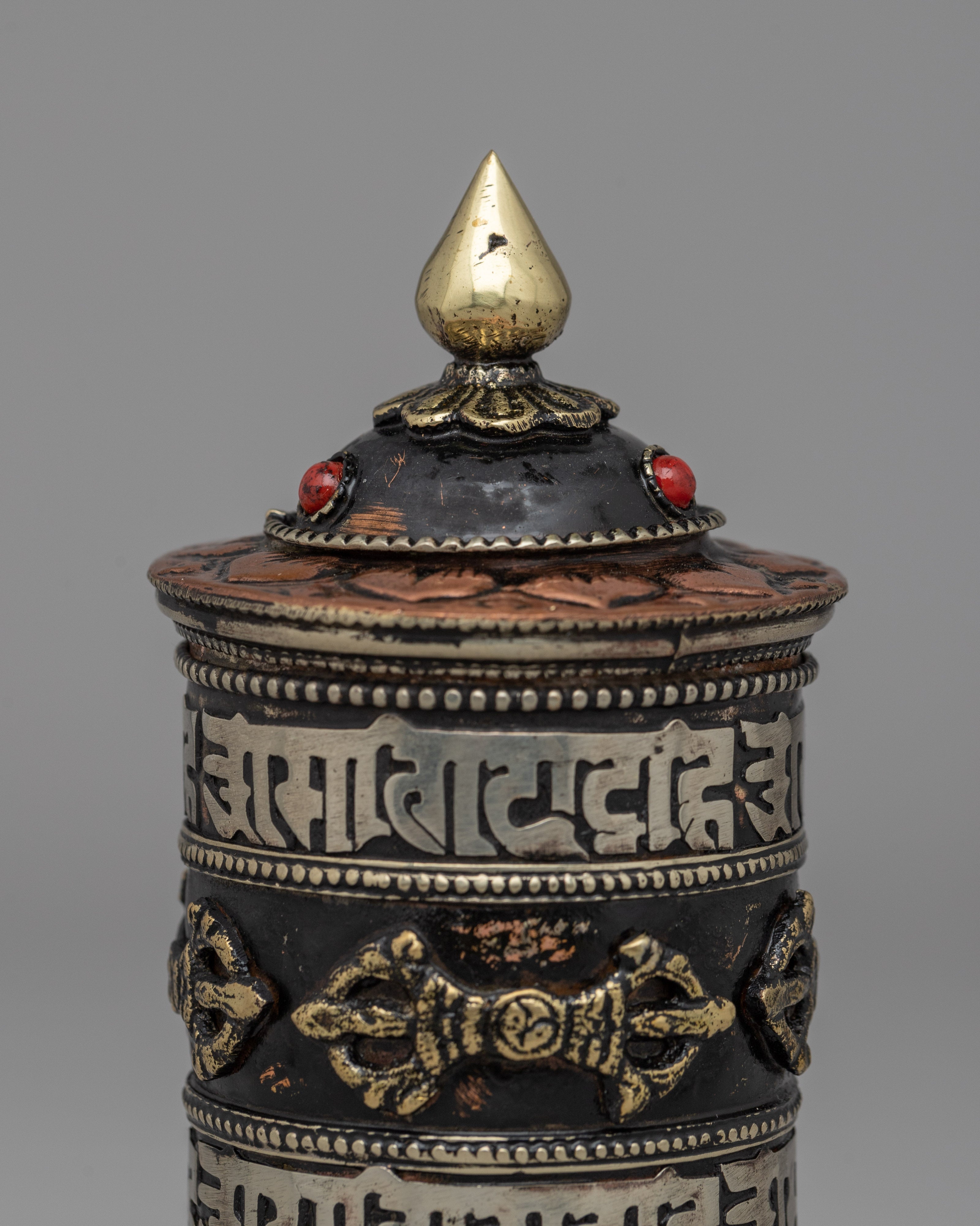 Sacred Tibetan Home Decor Om Mani Padme Hum Prayer Wheel | Spiritual Practice Essentials