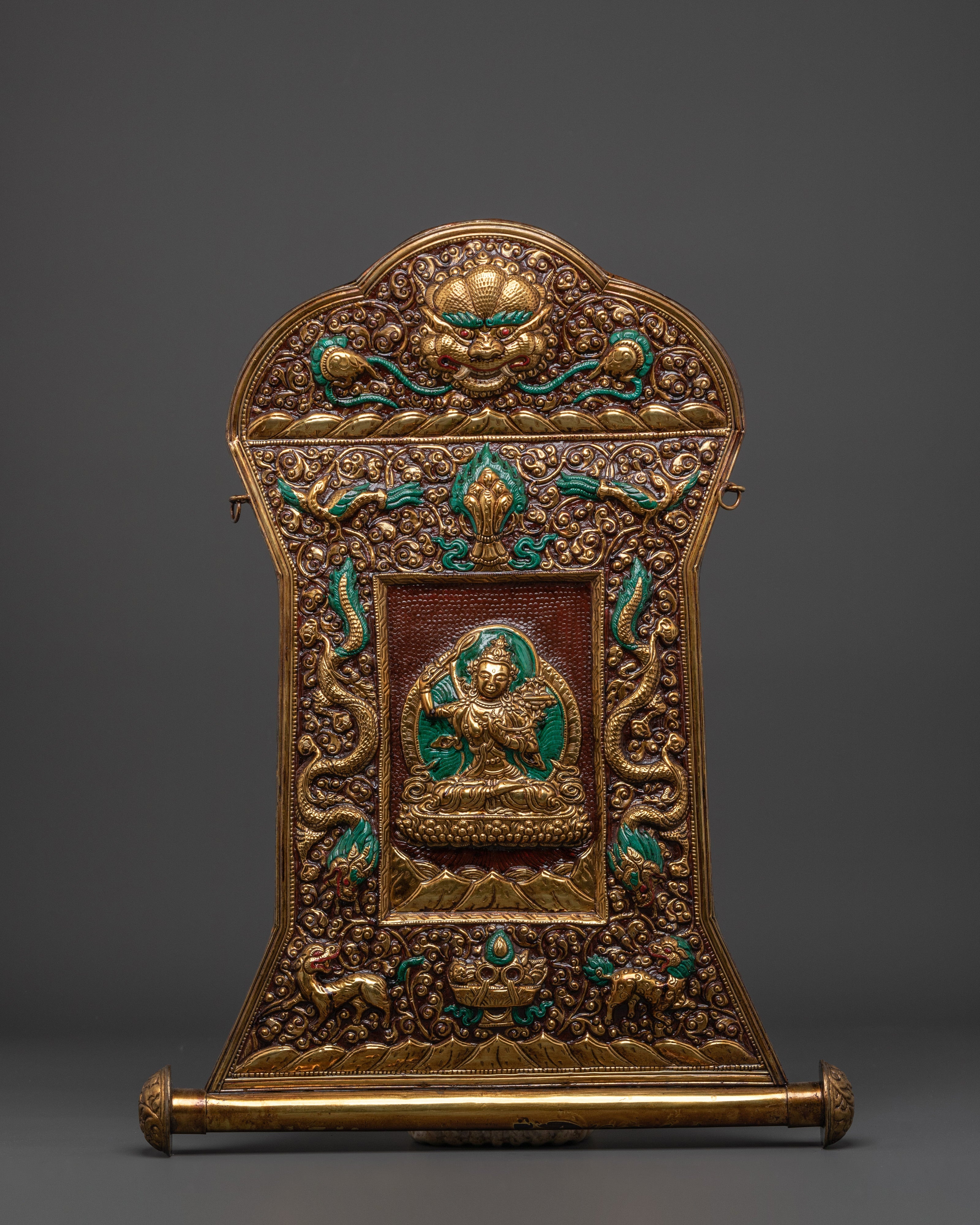 Manjushri Brass Wall Hanging