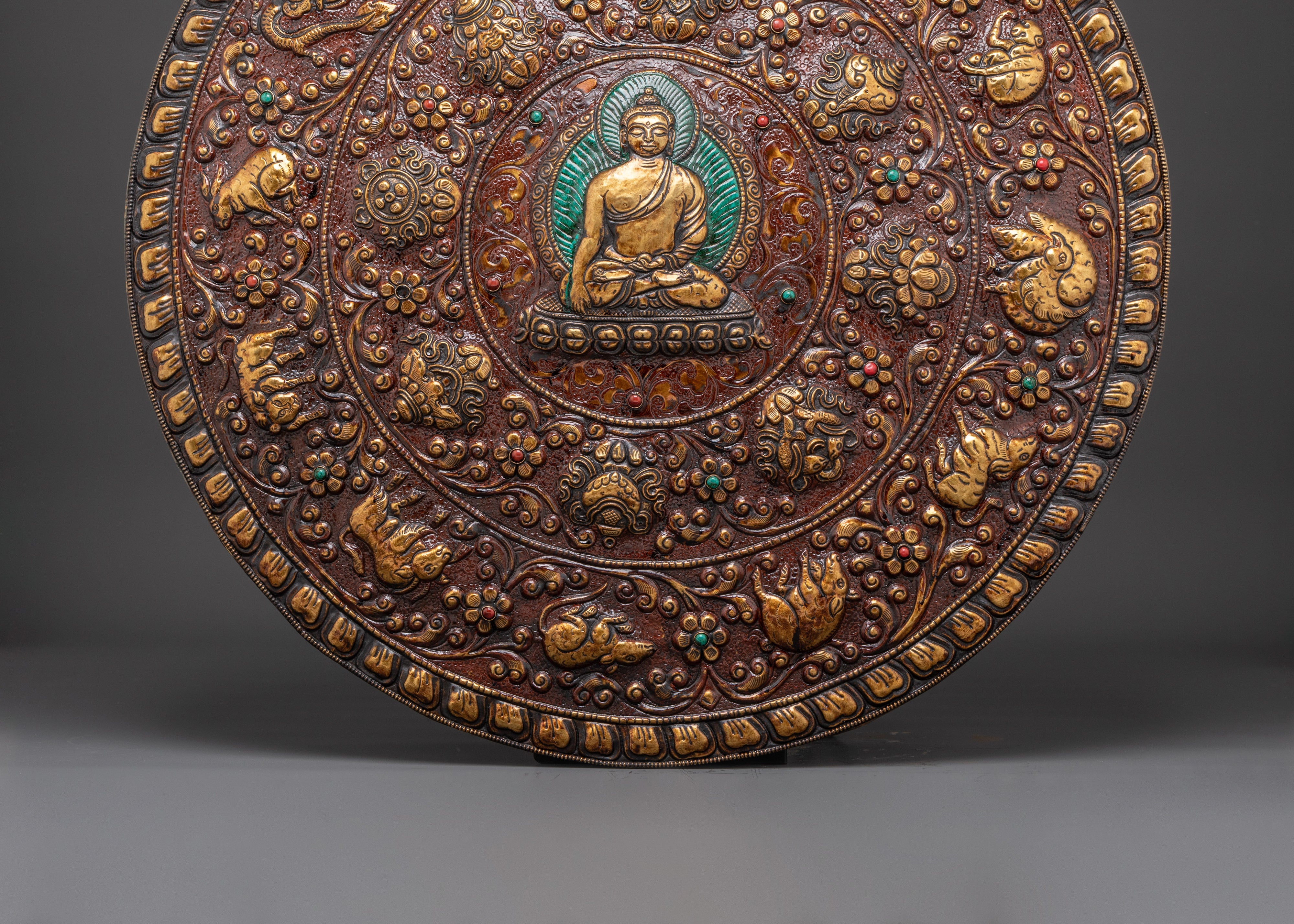 Tibetan Buddha Wall Hanging | Shakyamuni Buddha Plaque