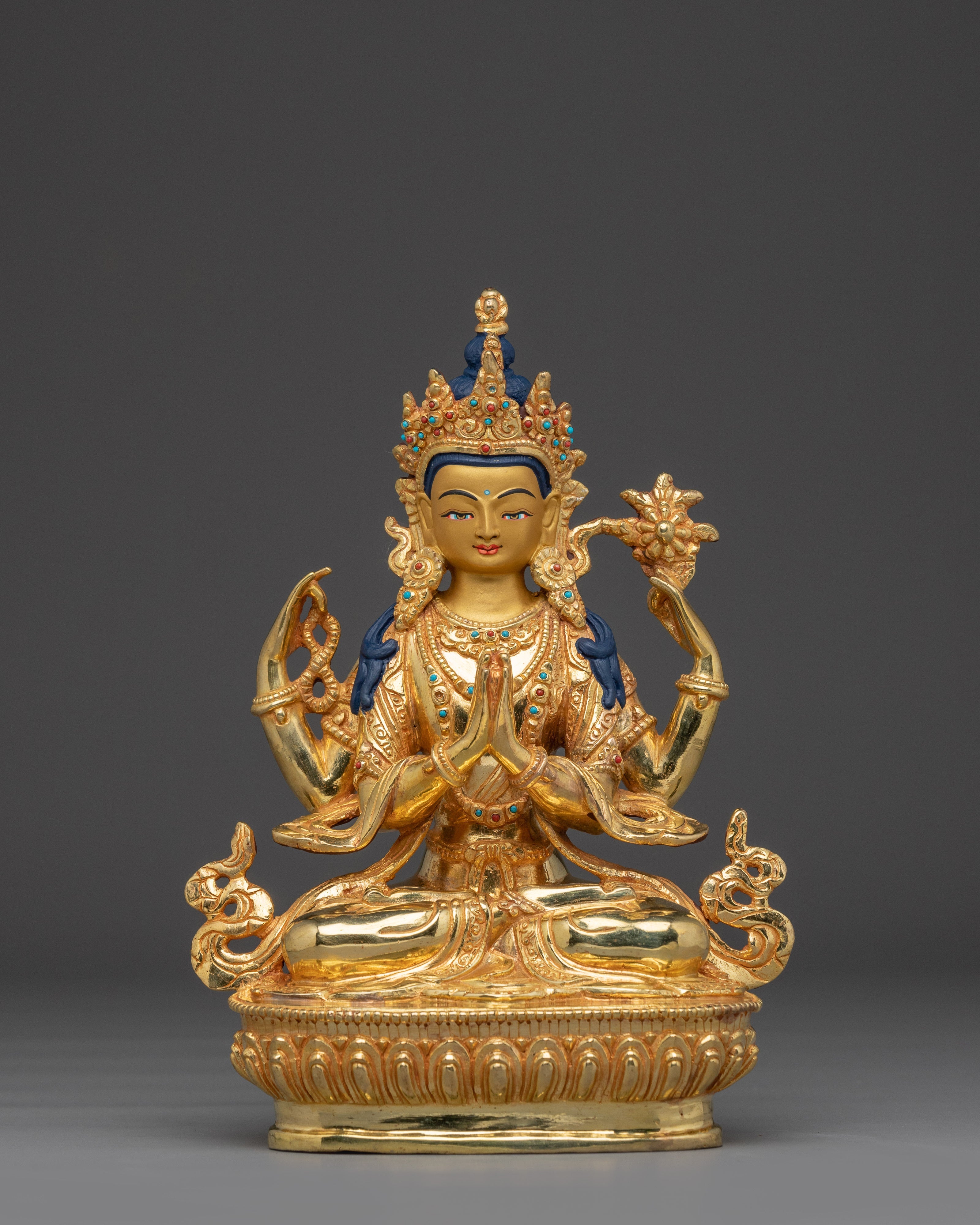 Peaceful Compassionate Chenrezig Statue