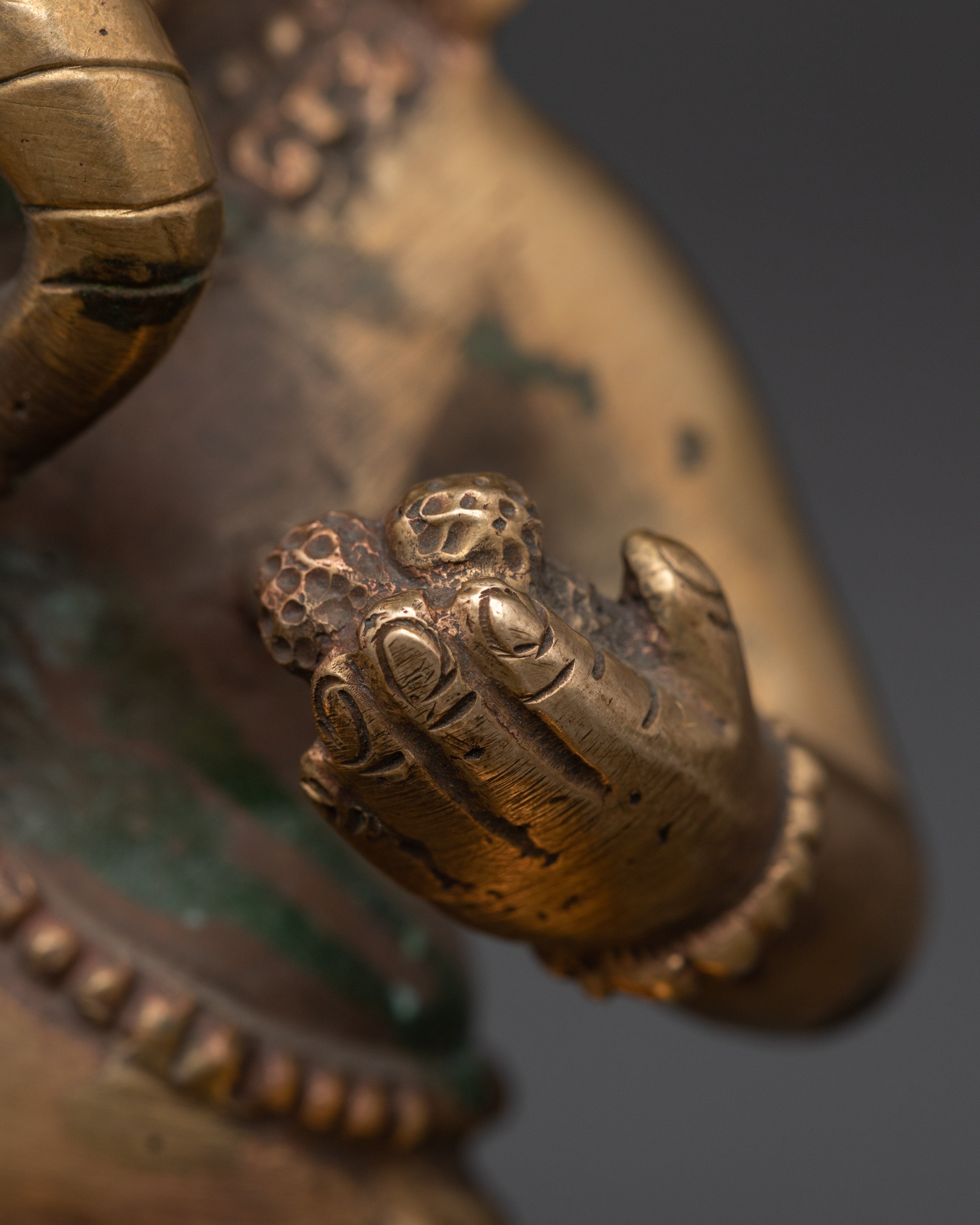 God of wisdom Ganesh figurine | 13cm, Brass Body