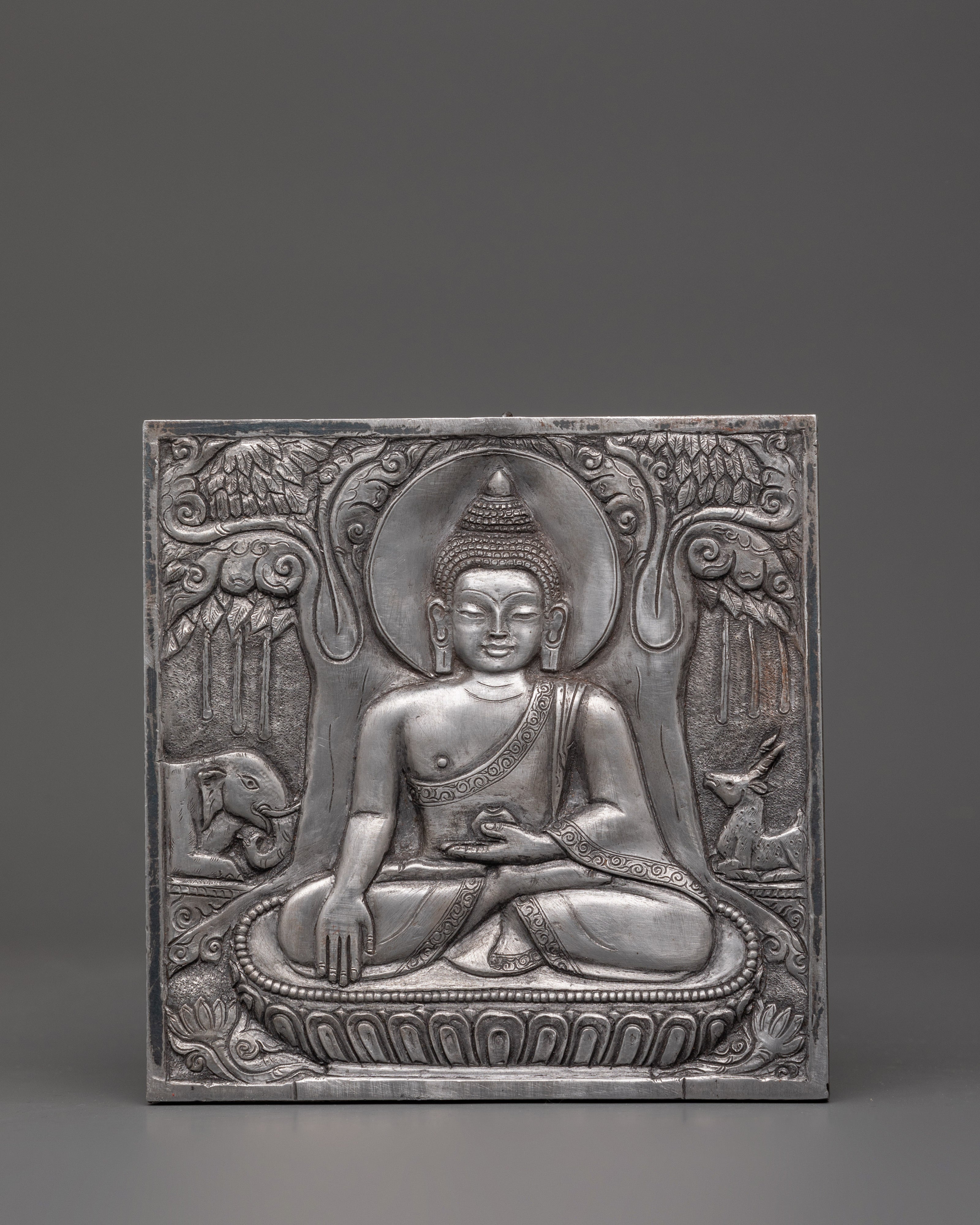 Hand-carved Buddha Wall Hanging