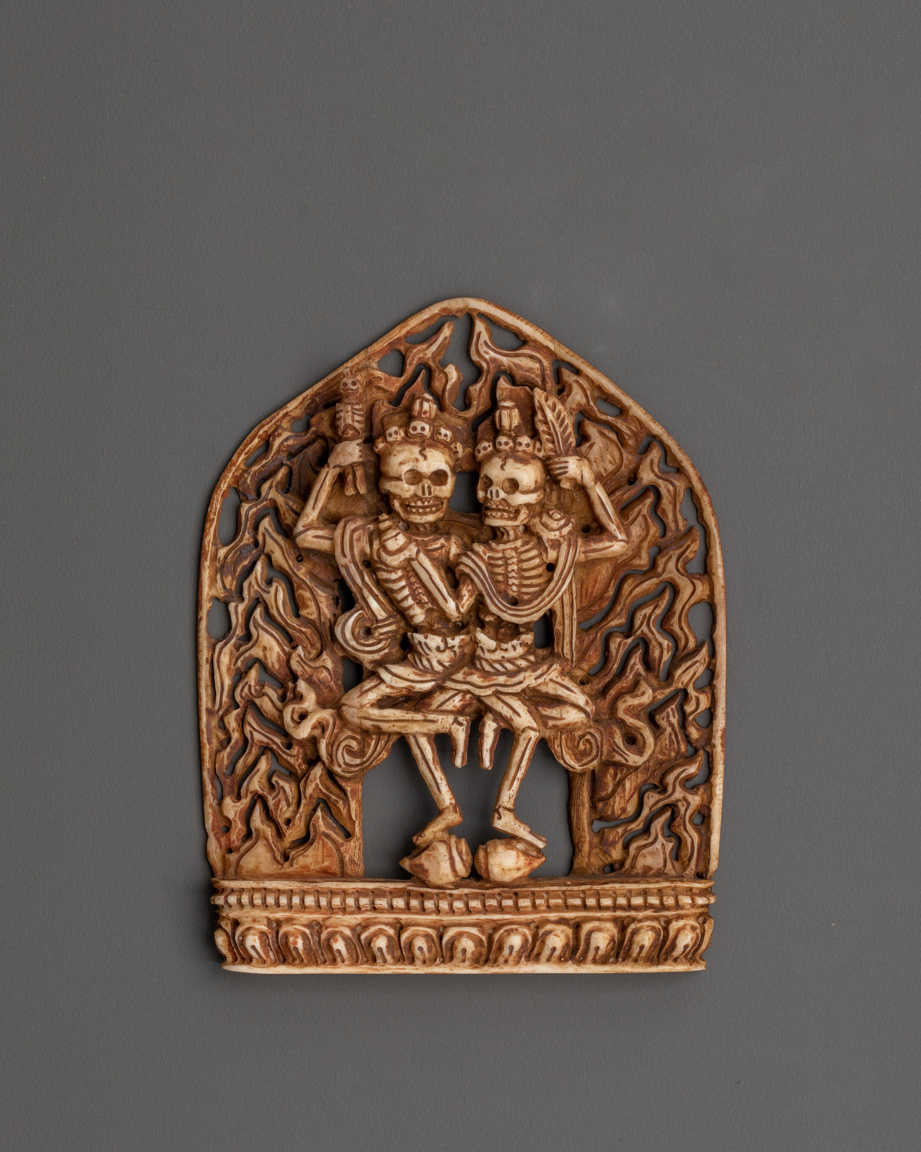 skull deity sculpture