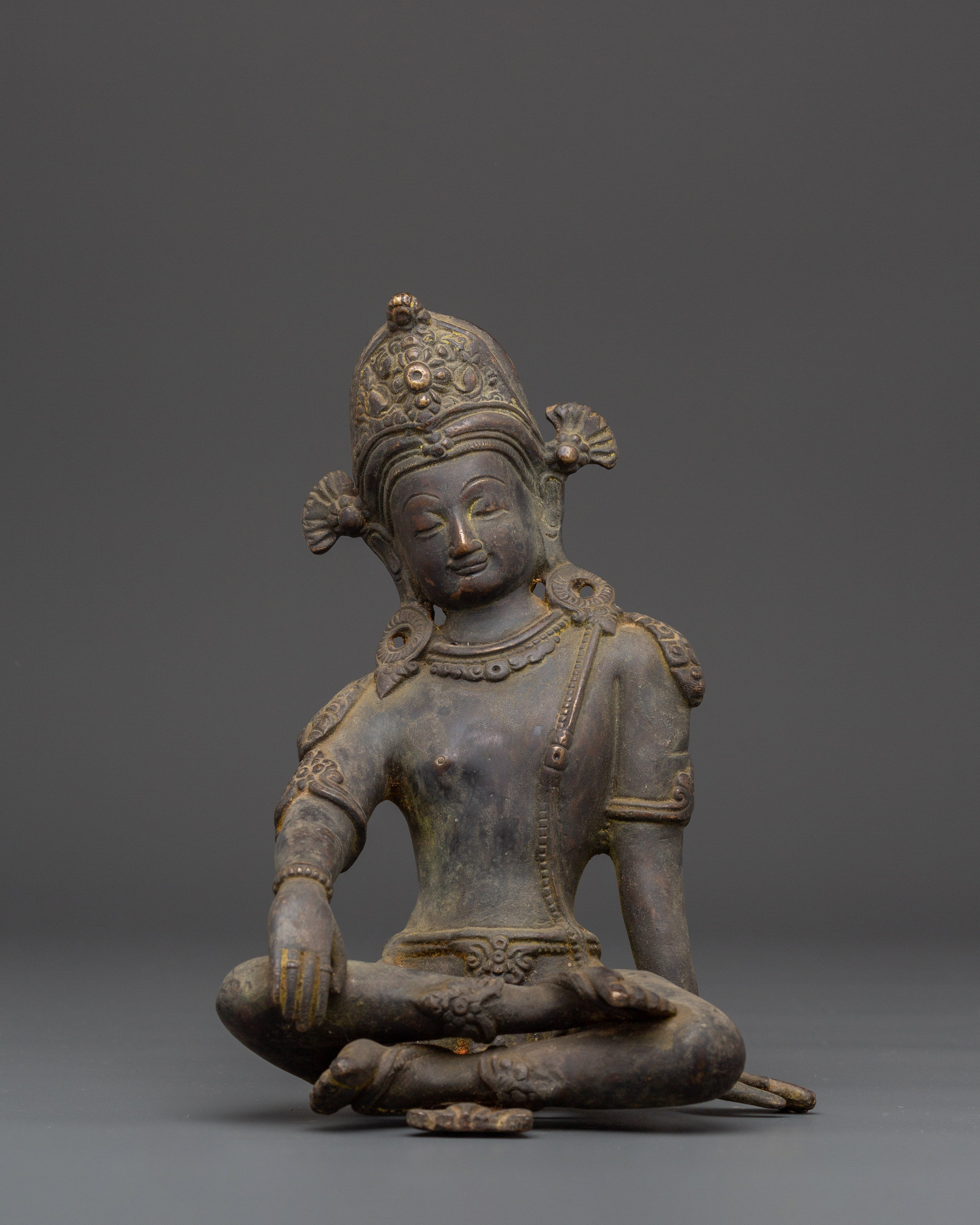 Indra Copper Statue | Antique Finish Statue