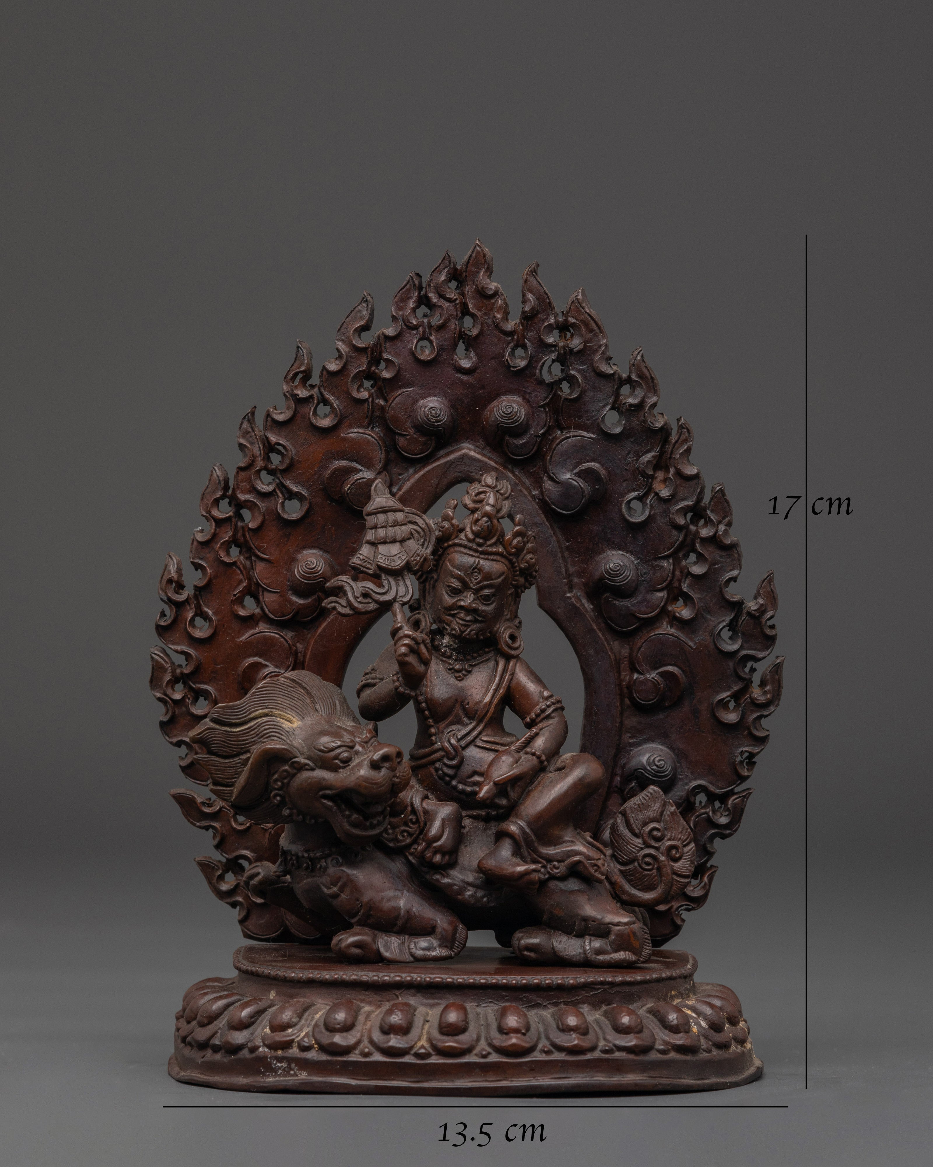 Oxidized Copper Namotshe | Sacred Tibetan Ritual Symbol