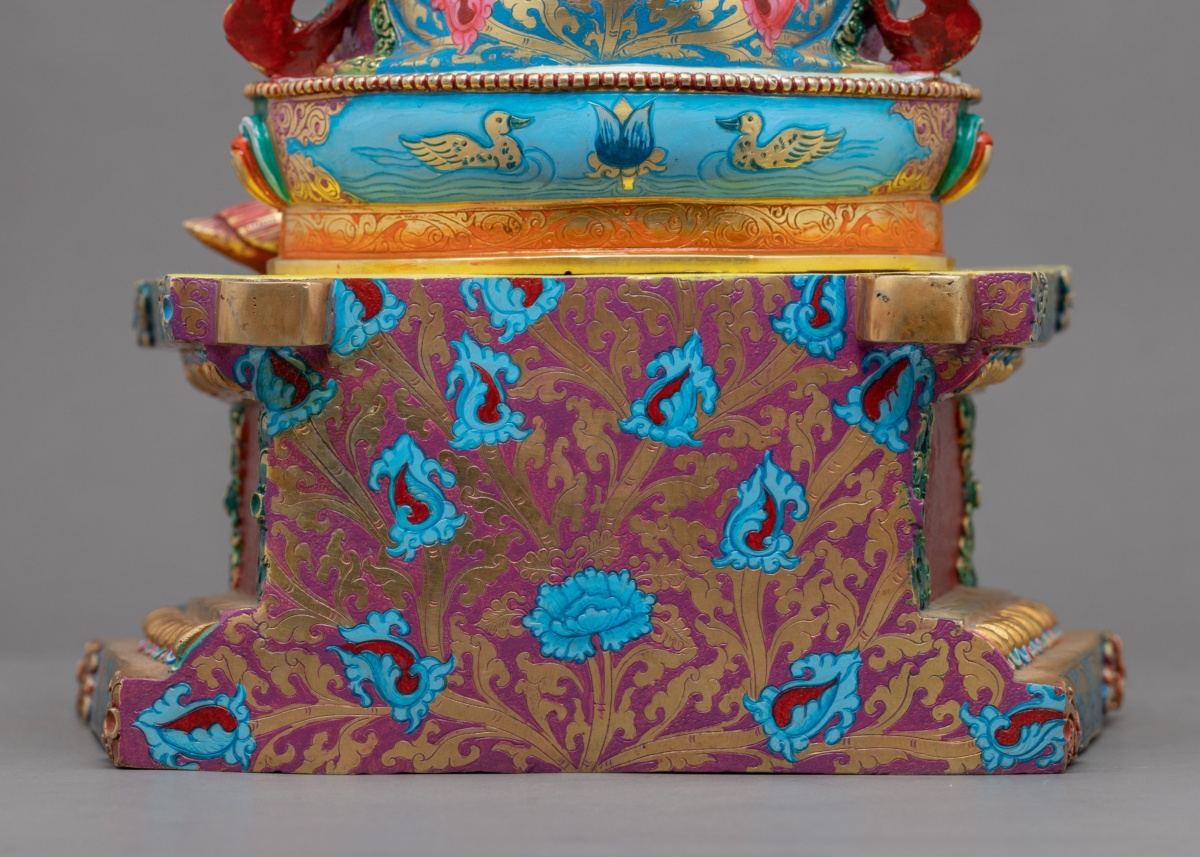 Gold-Gilded Saraswati Statue for Sale | Traditional Goddess Of Wisdom Statue