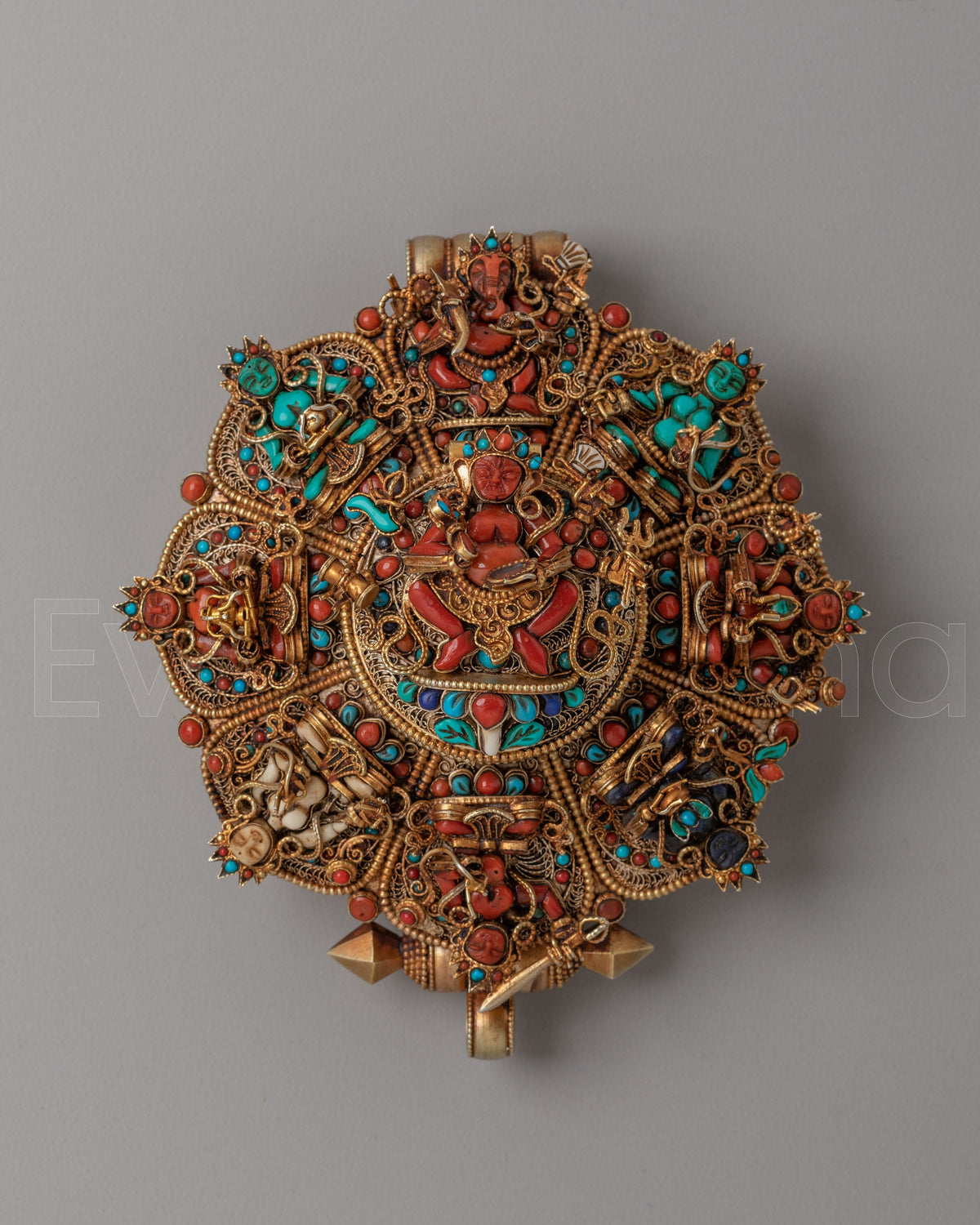 Ghau Box Locket with Deities