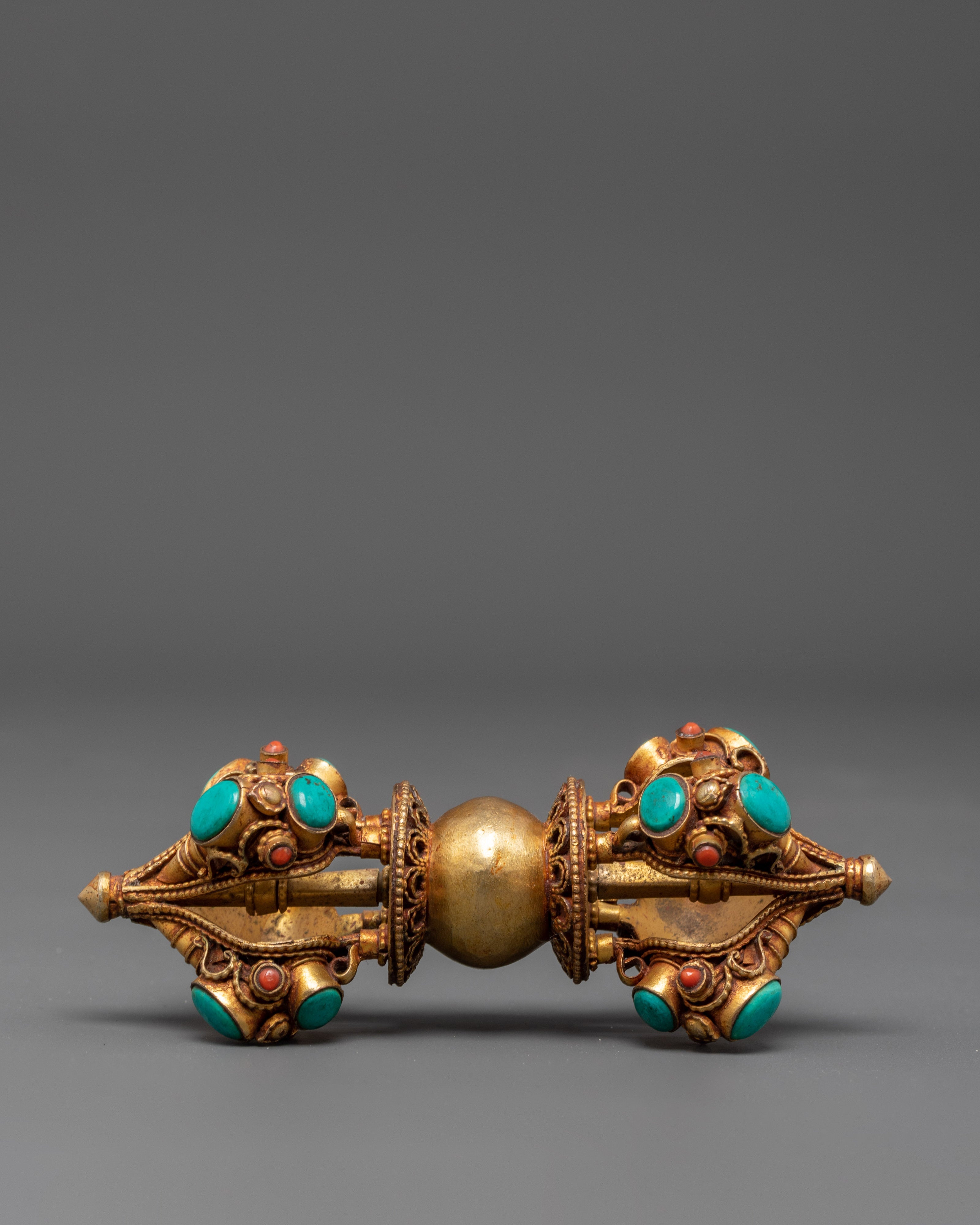 Gold Plated Vajra for Ritual Ceremonies