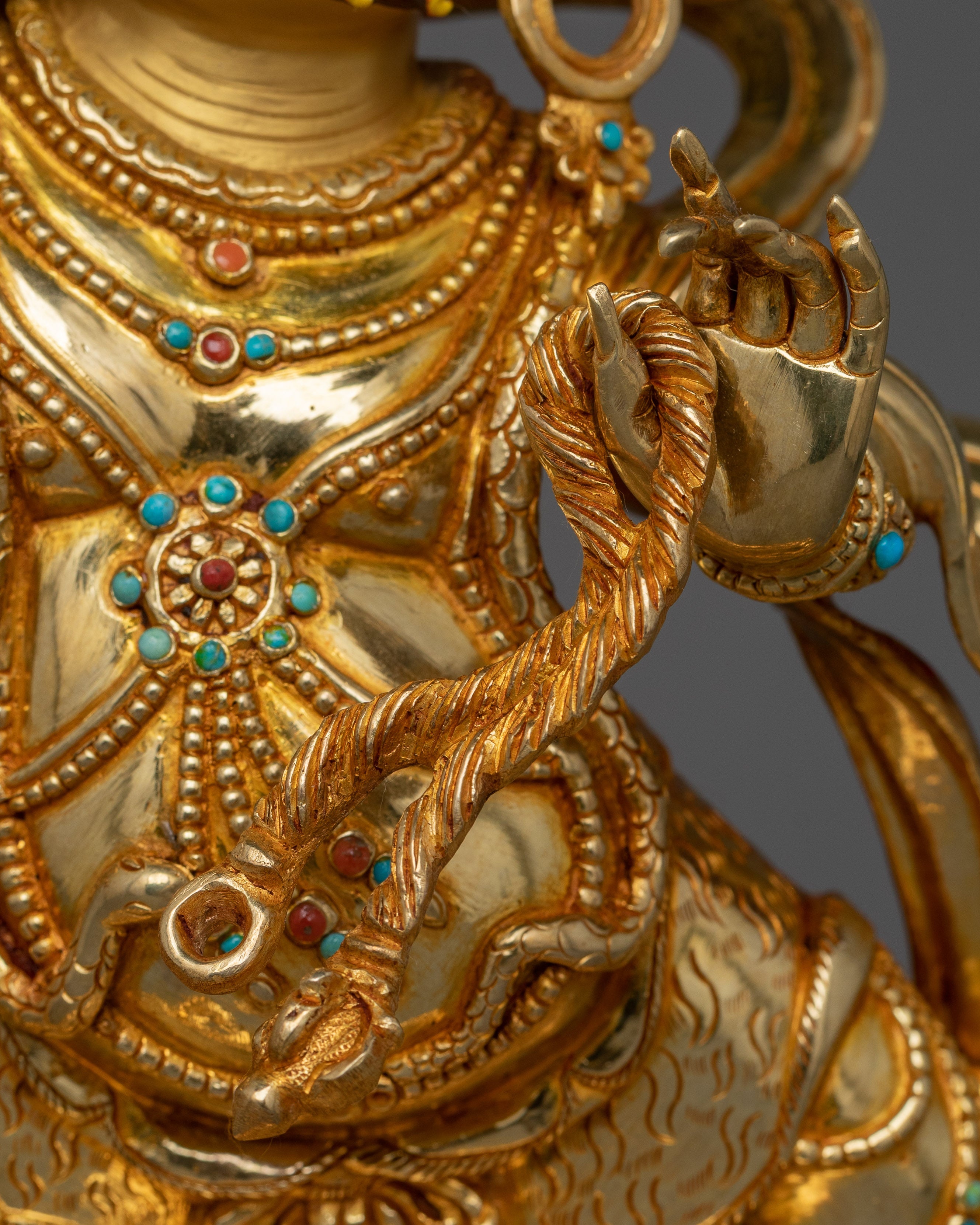 Handcrafted Tibetan Statue of Vajrapani | Wrathful Form