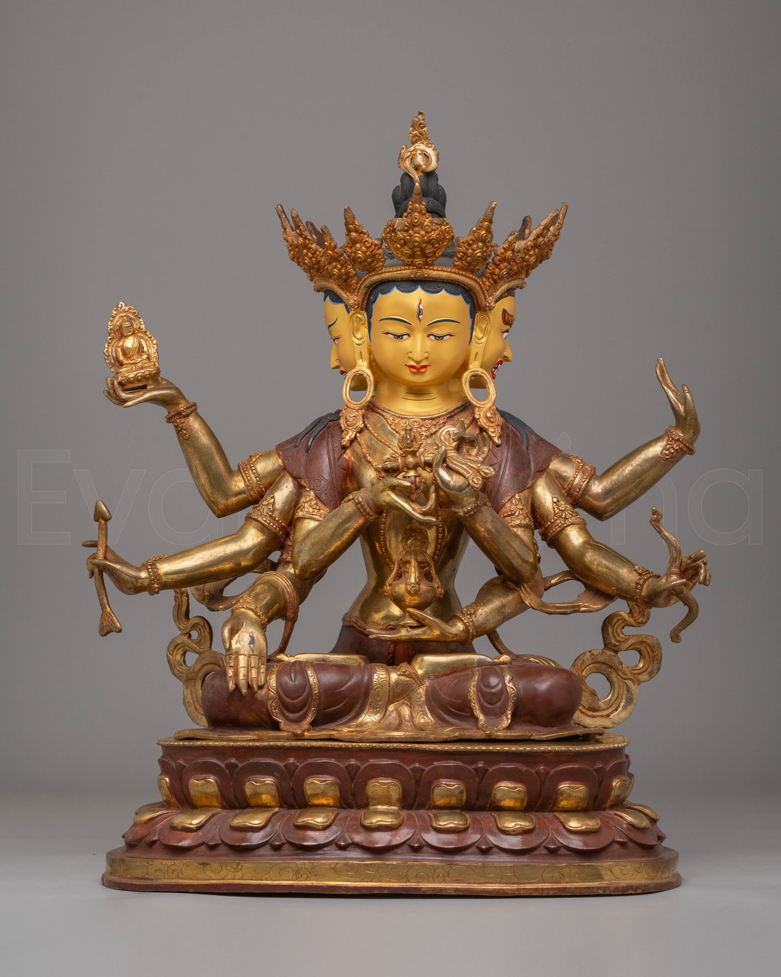 Handcrafted Namgyalma Copper Statue