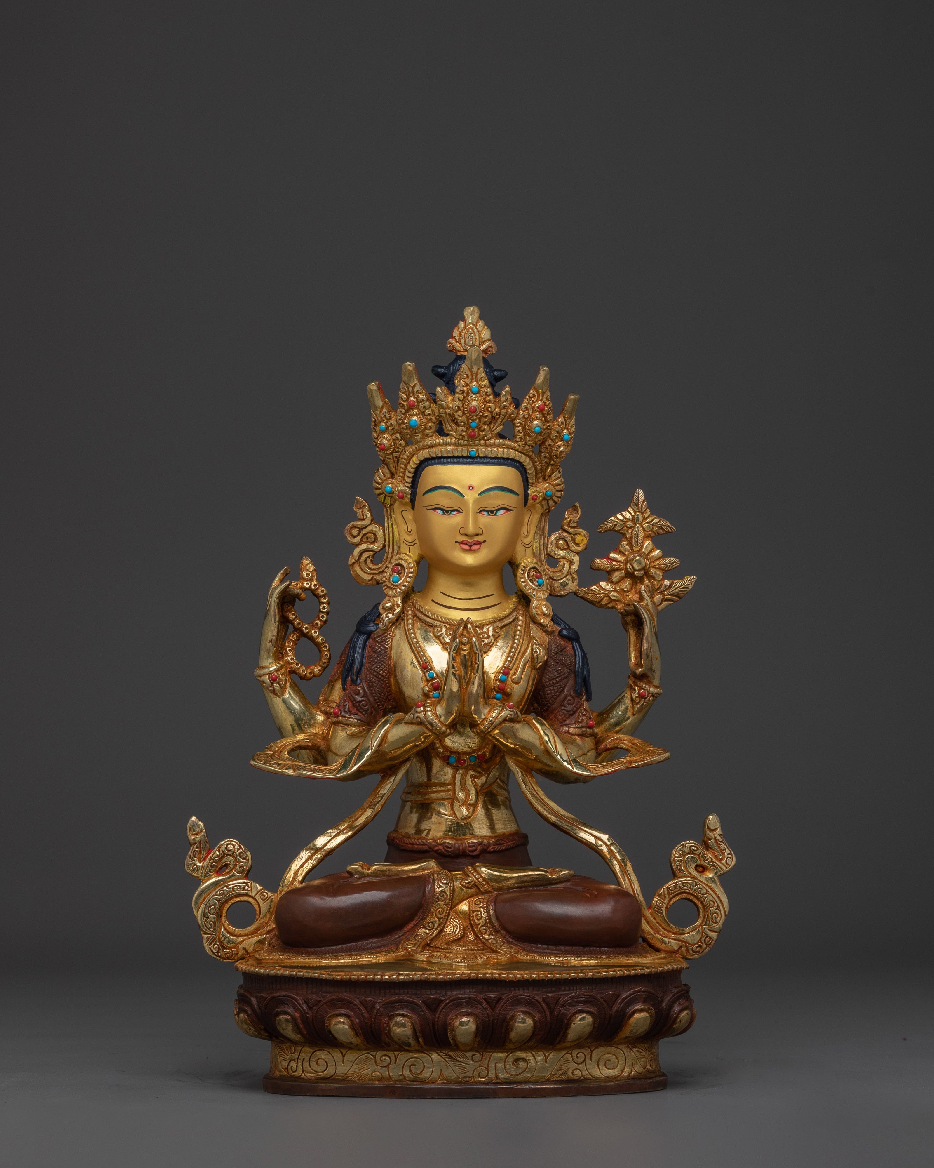 Avalokiteshvara Copper Artwork