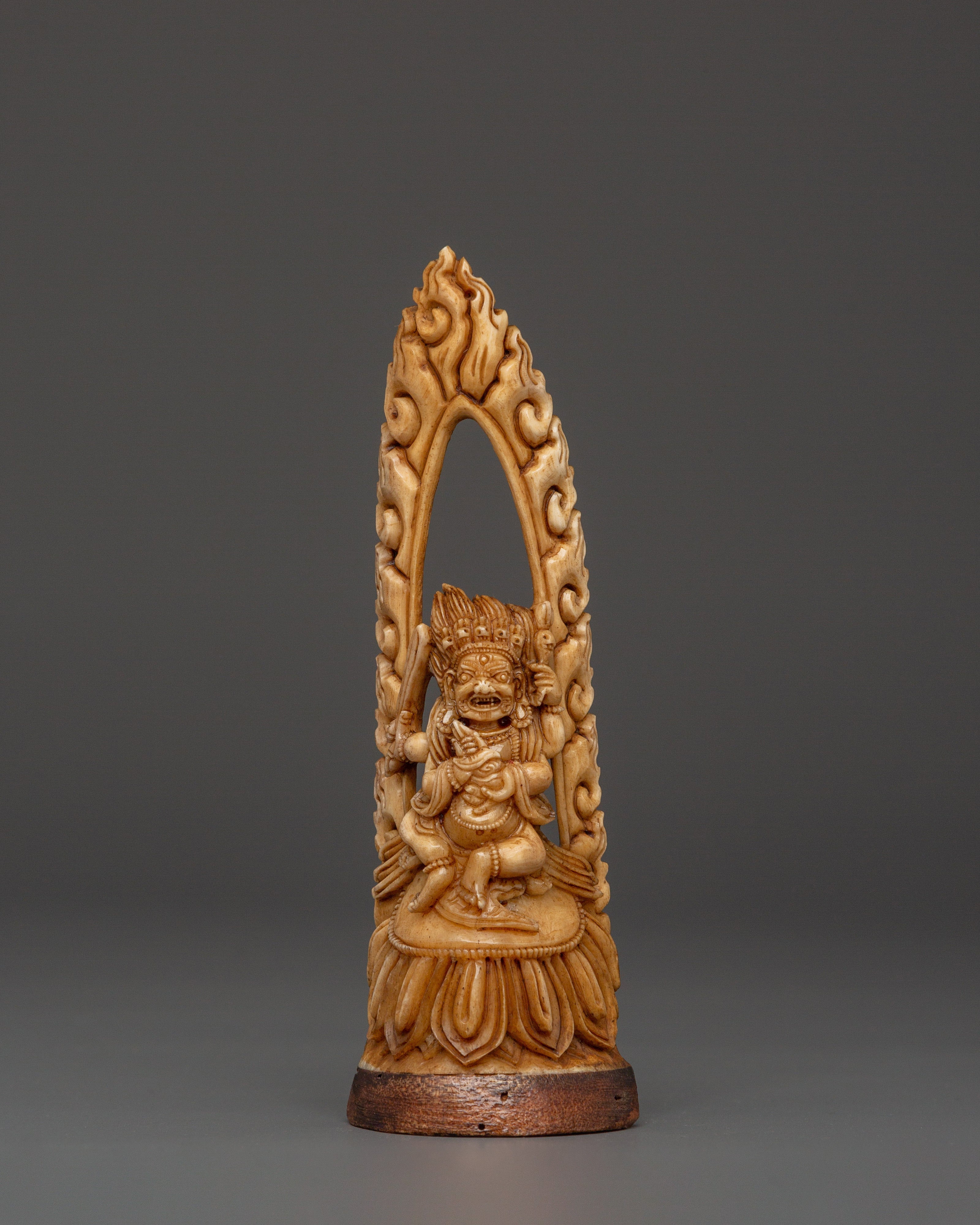 Buddhist Deity Bone Carving