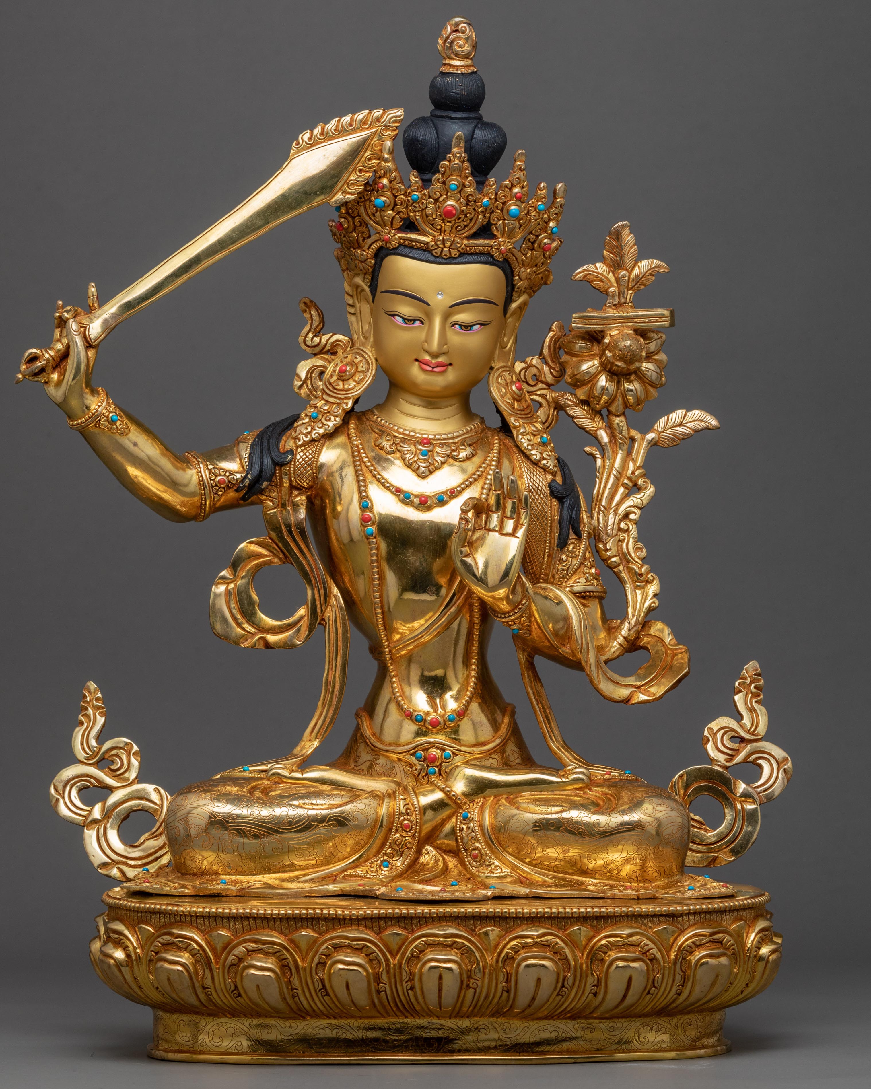 Manjushri Boddhisattva Sculpture