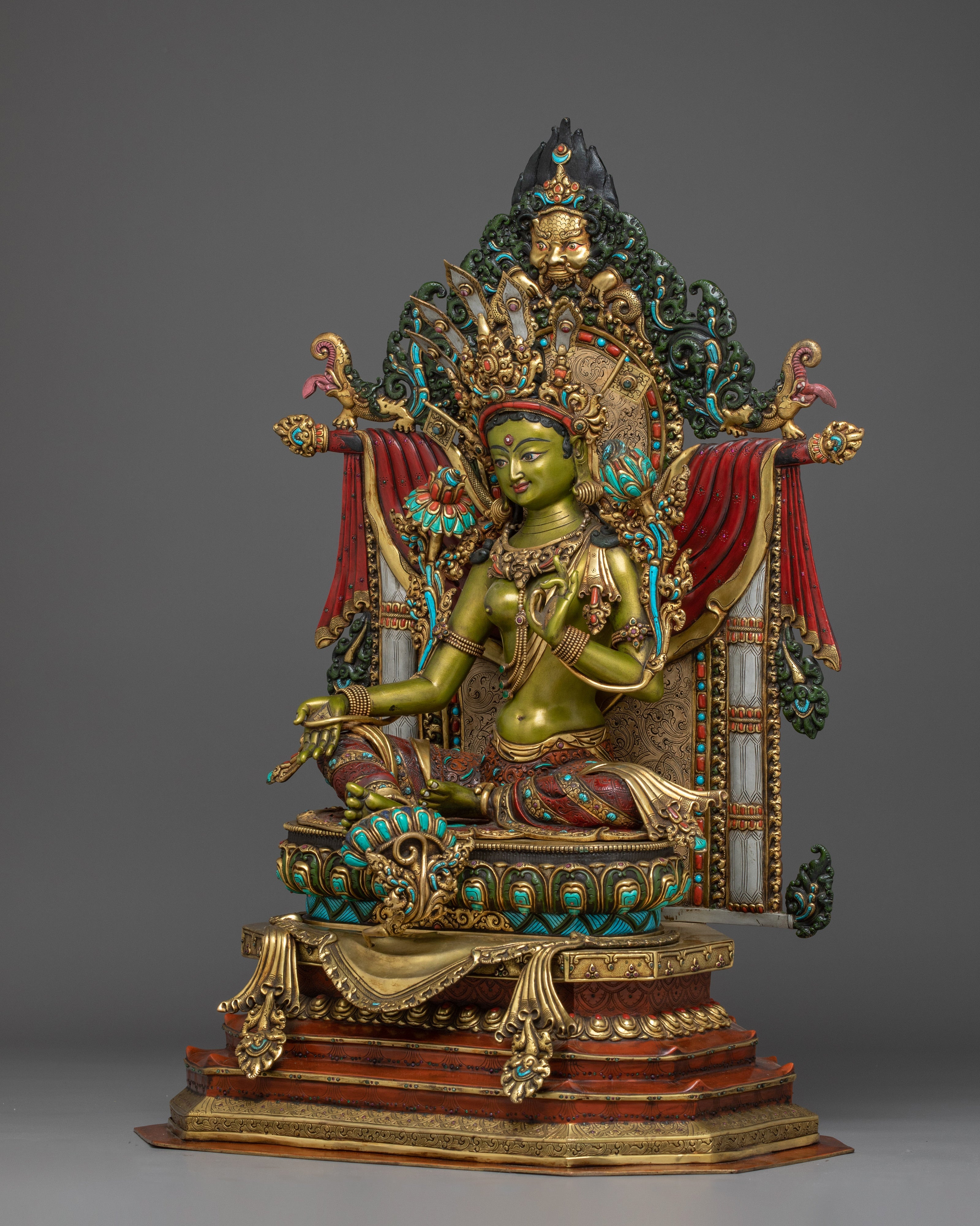 Magnificent Green Tara Statue | Shyama Tara - Mother of All Buddhas