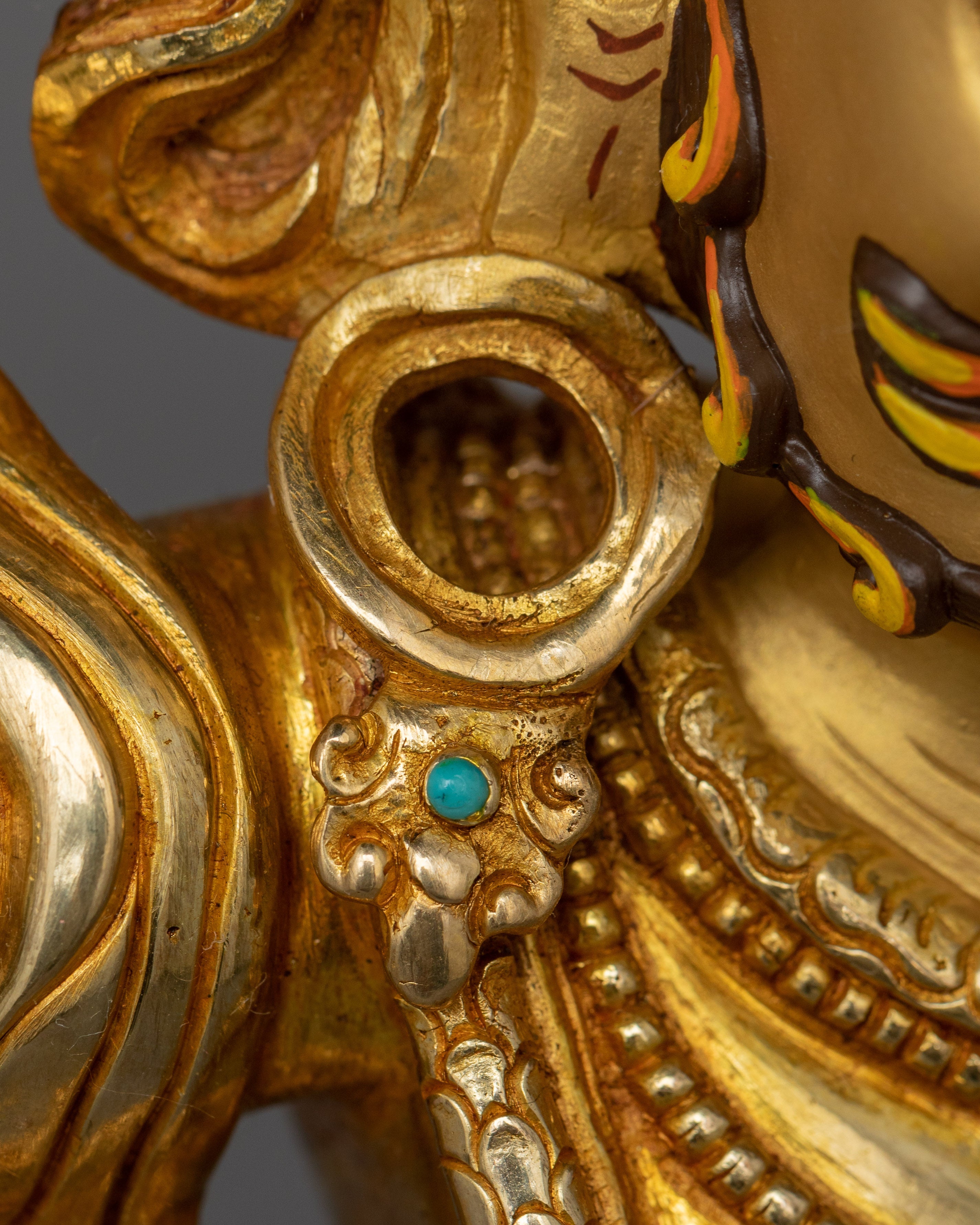 Handcrafted Tibetan Statue of Vajrapani | Wrathful Form