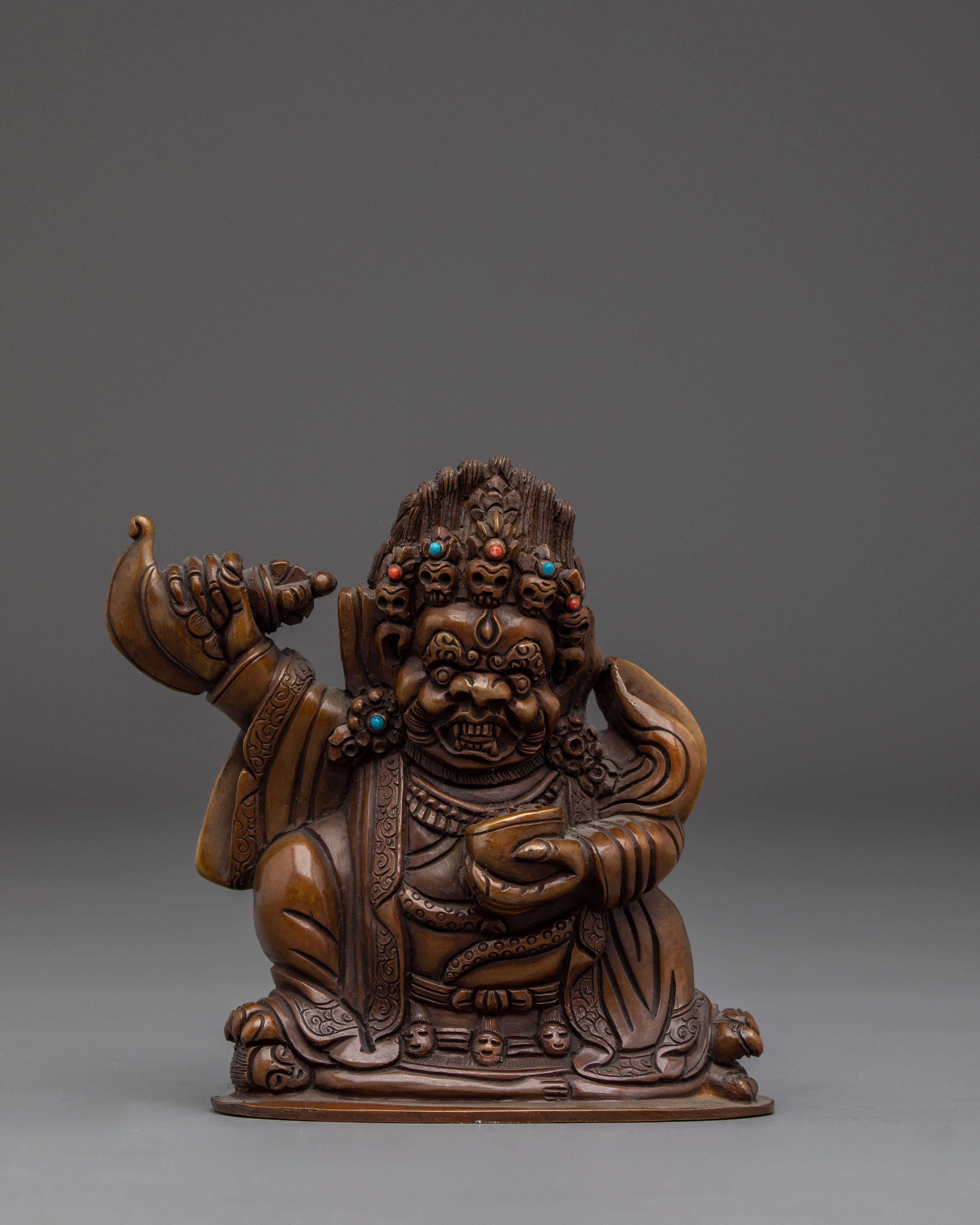 Mini Mahakala Bernagchen Statue | Protetcor from the Evil Forces